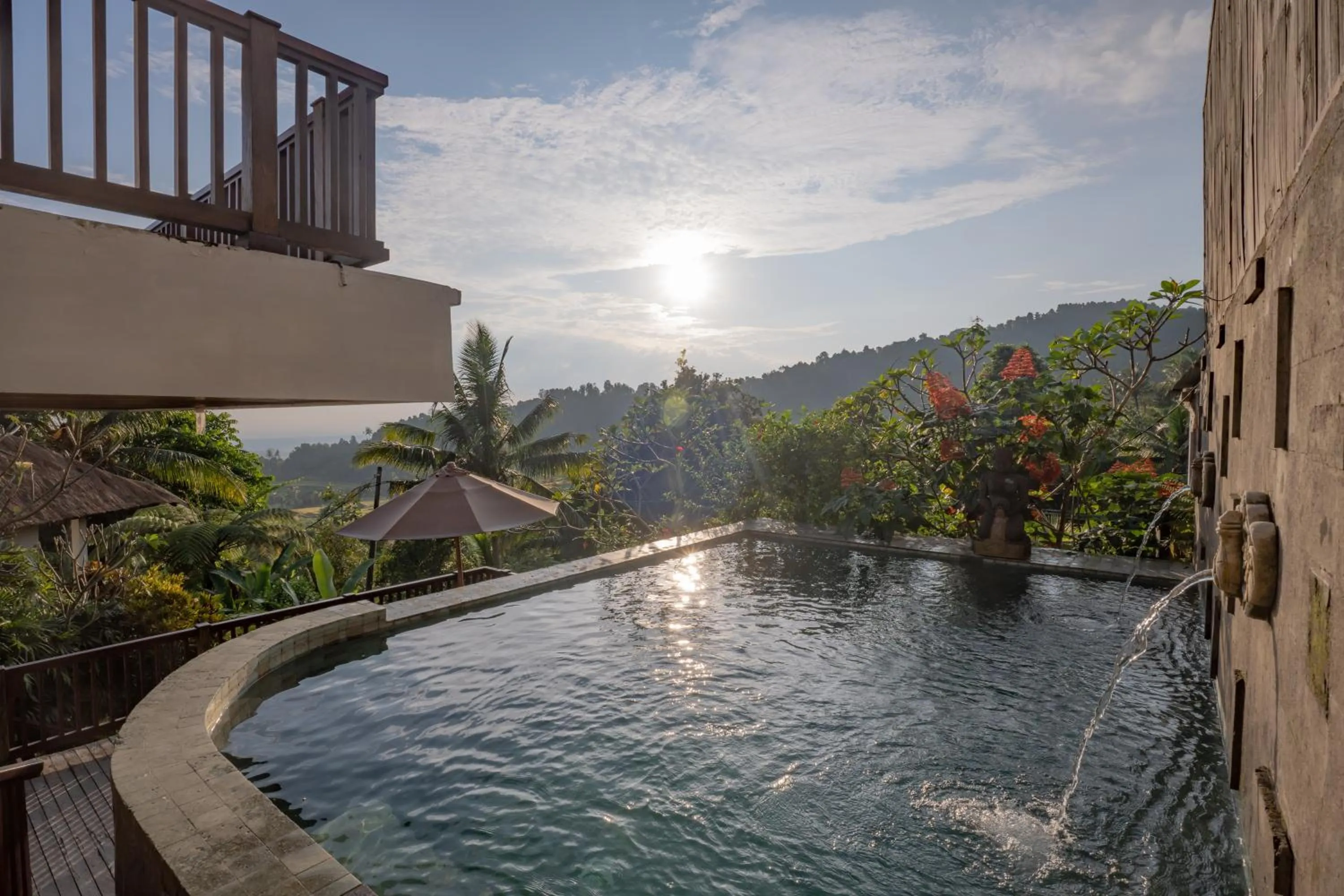 Pool view in Maha Hills Resort by Mahaprana Experience