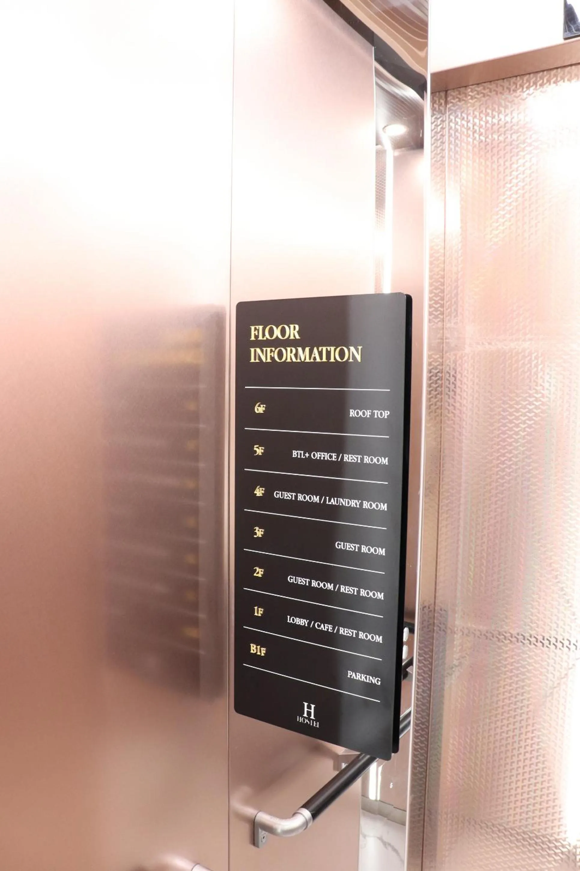 Floor plan in H HOSTEL Itaewon