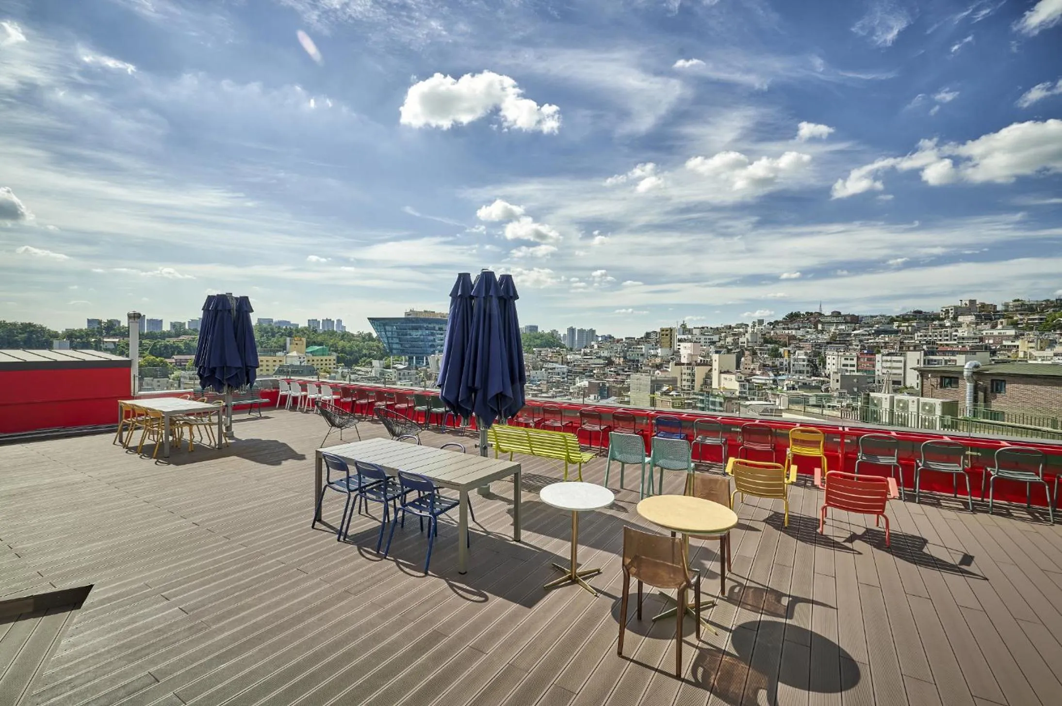 Balcony/Terrace in H HOSTEL Itaewon