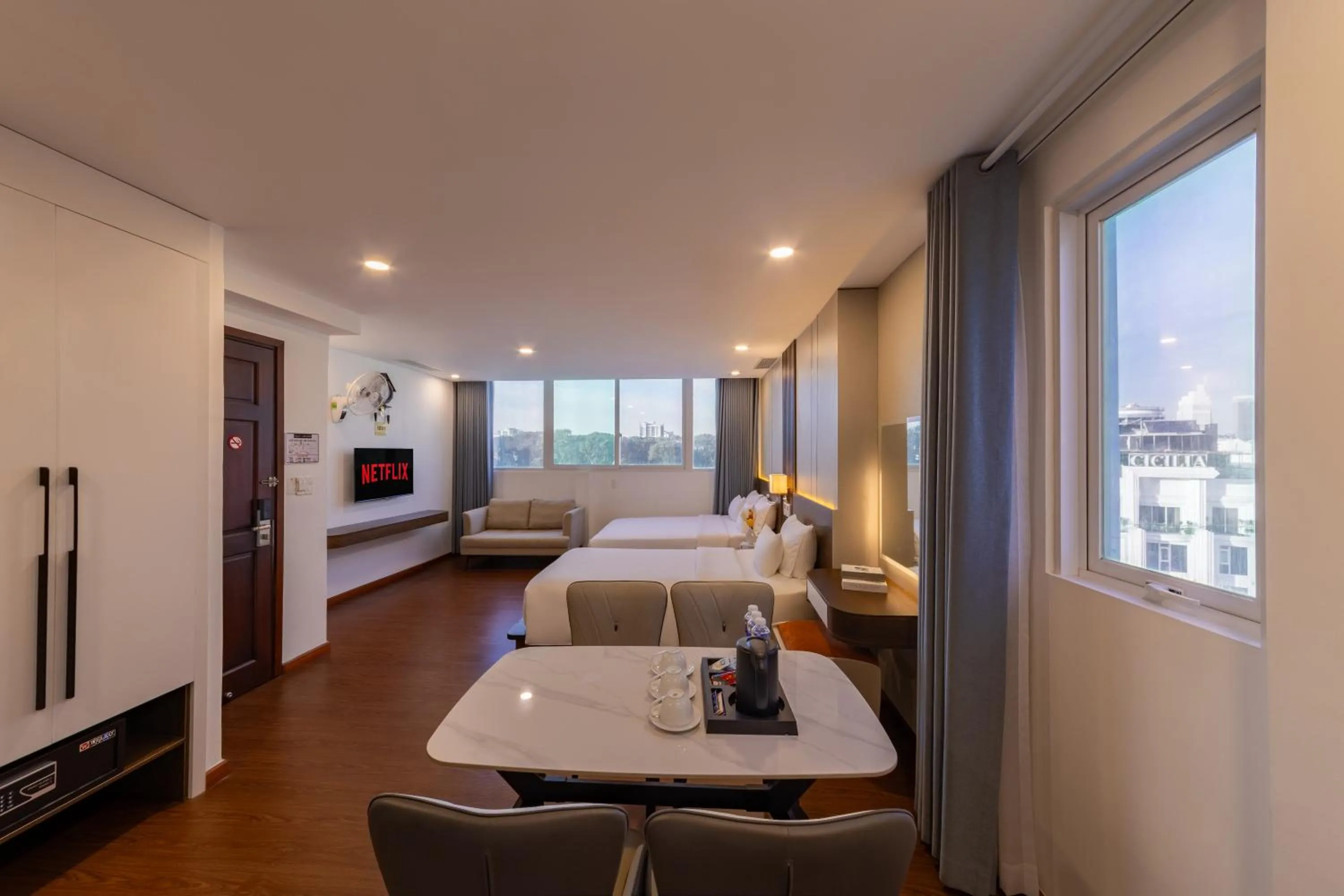 Bed in A25 Hotel - 55 Cách Mạng Tháng 8