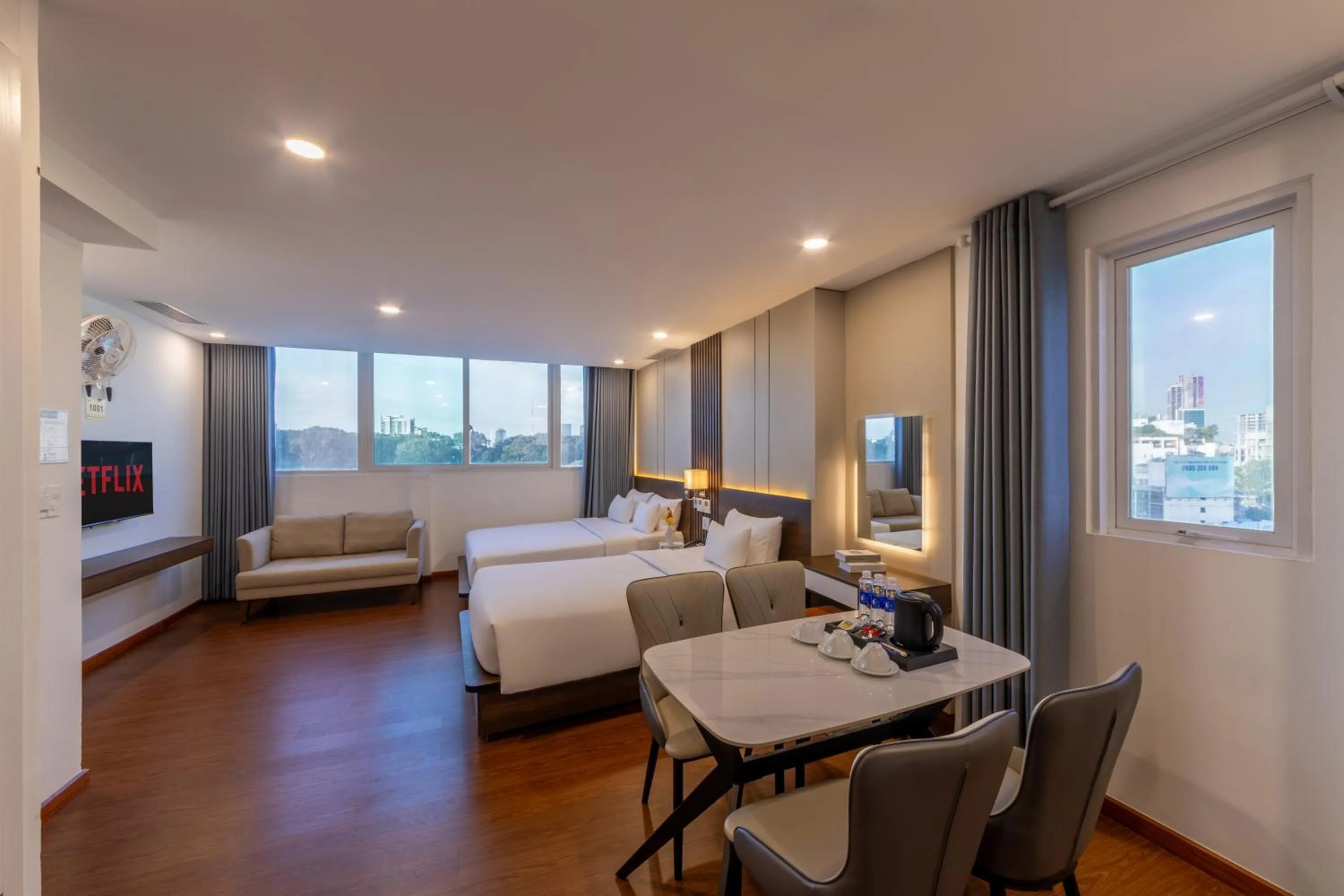 Bed in A25 Hotel - 55 Cách Mạng Tháng 8