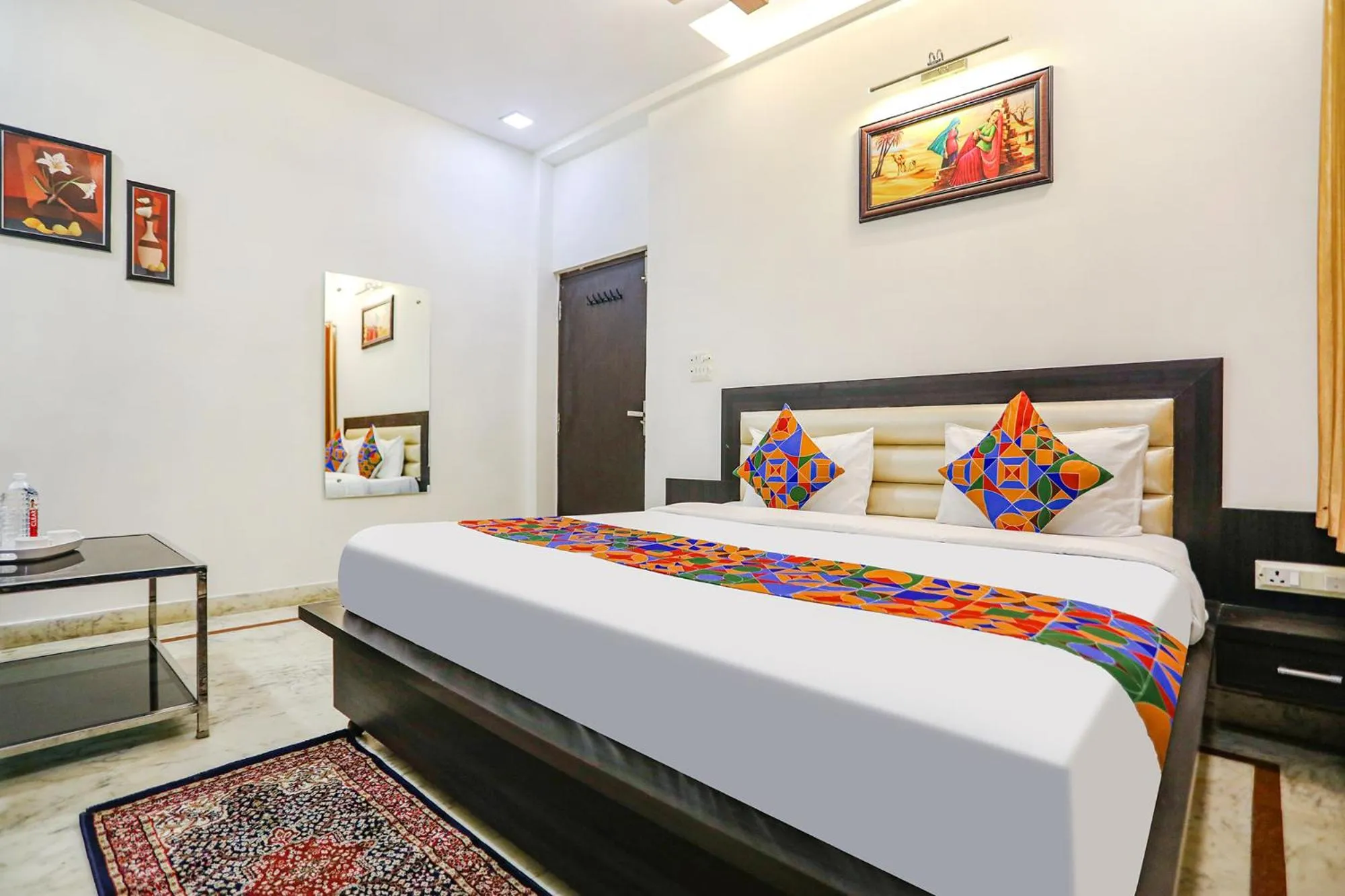 Bed in FabHotel Aaradhya Residency