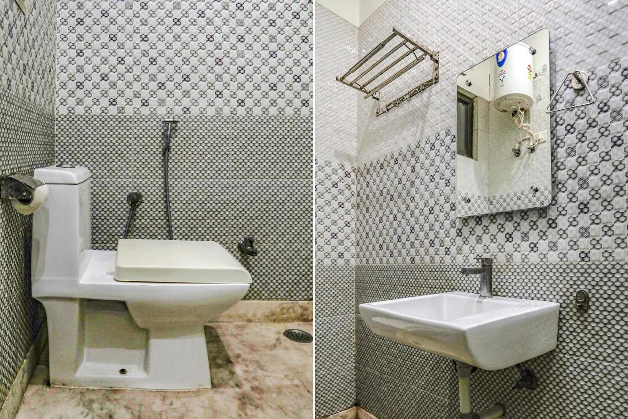Bathroom in FabHotel Aaradhya Residency