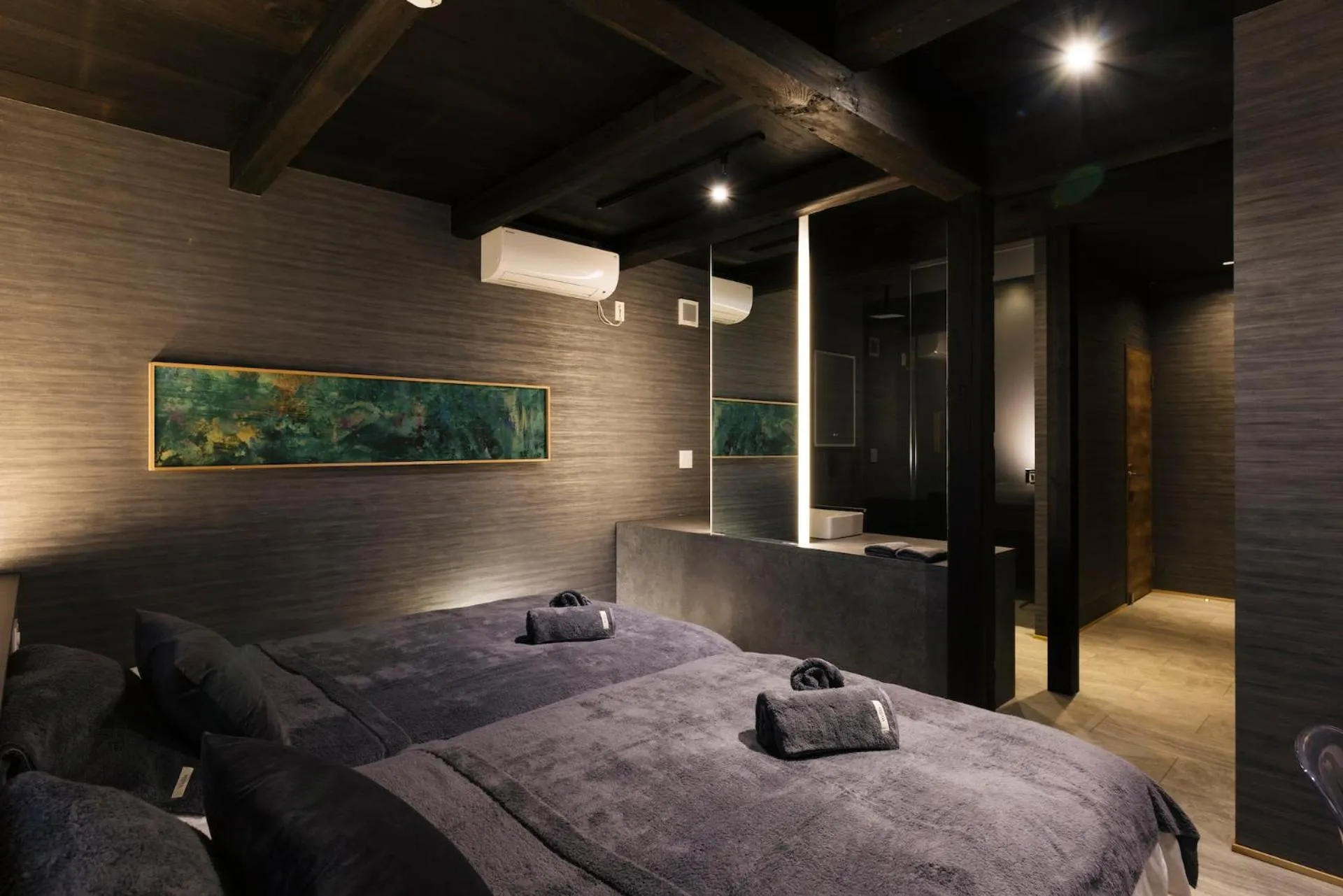 Bed in Wellis Villa Awaji