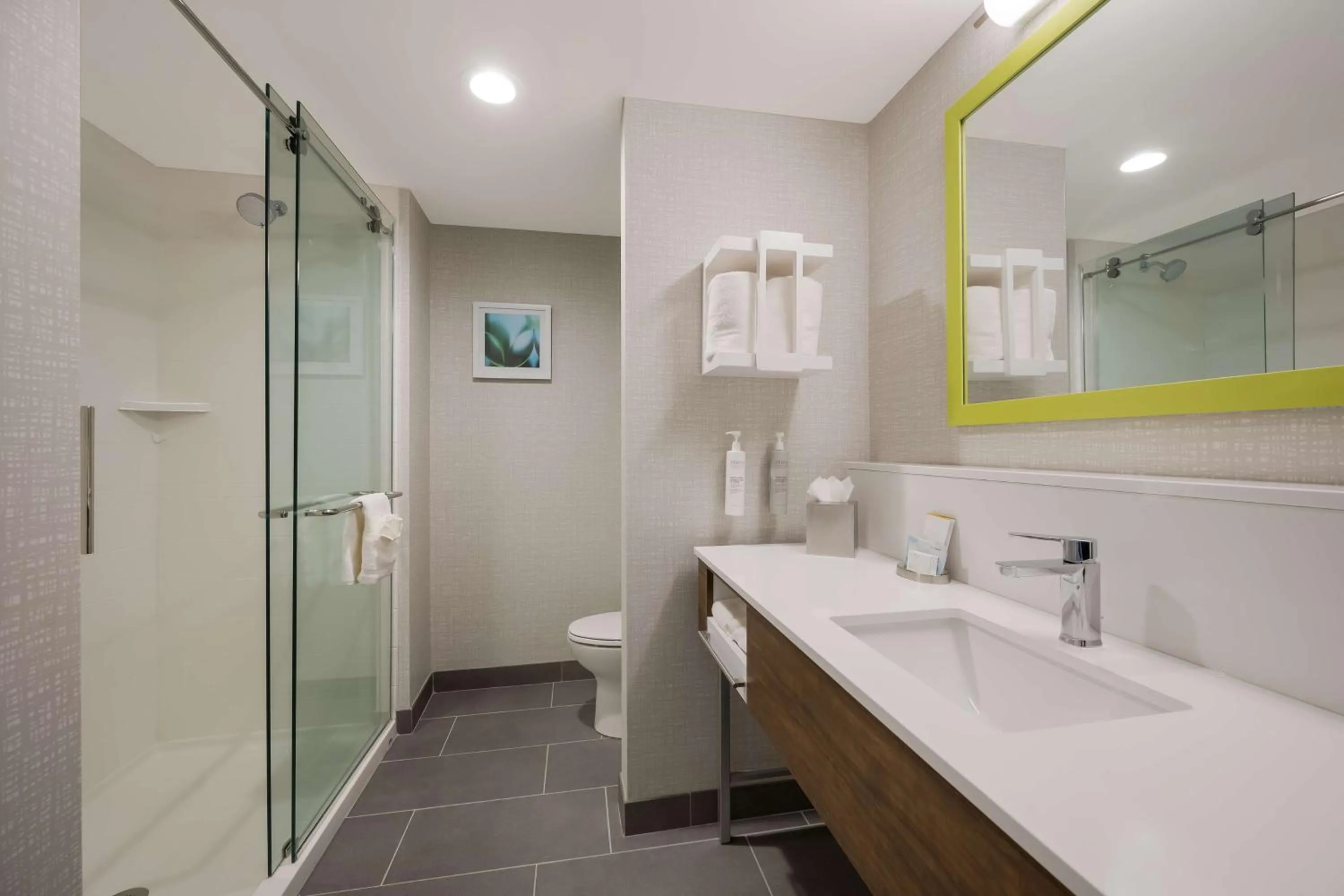 Bathroom in Hampton Inn by Hilton Detroit Southfield