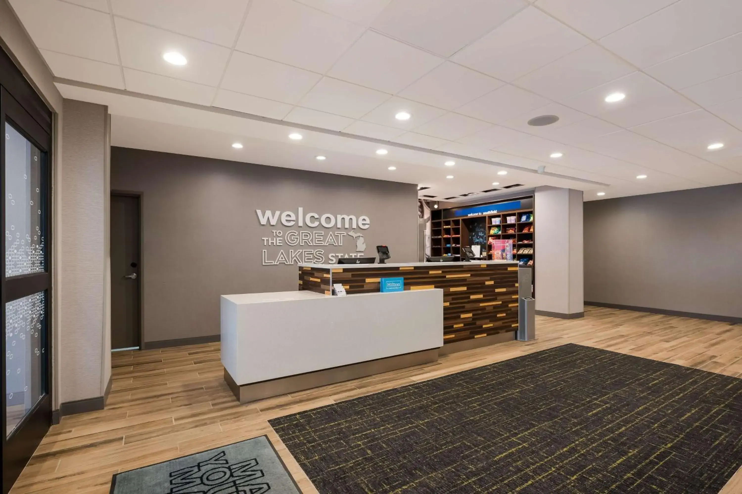 Lobby or reception in Hampton Inn by Hilton Detroit Southfield Lobby or reception in Hampton Inn by Hilton Detroit Southfield