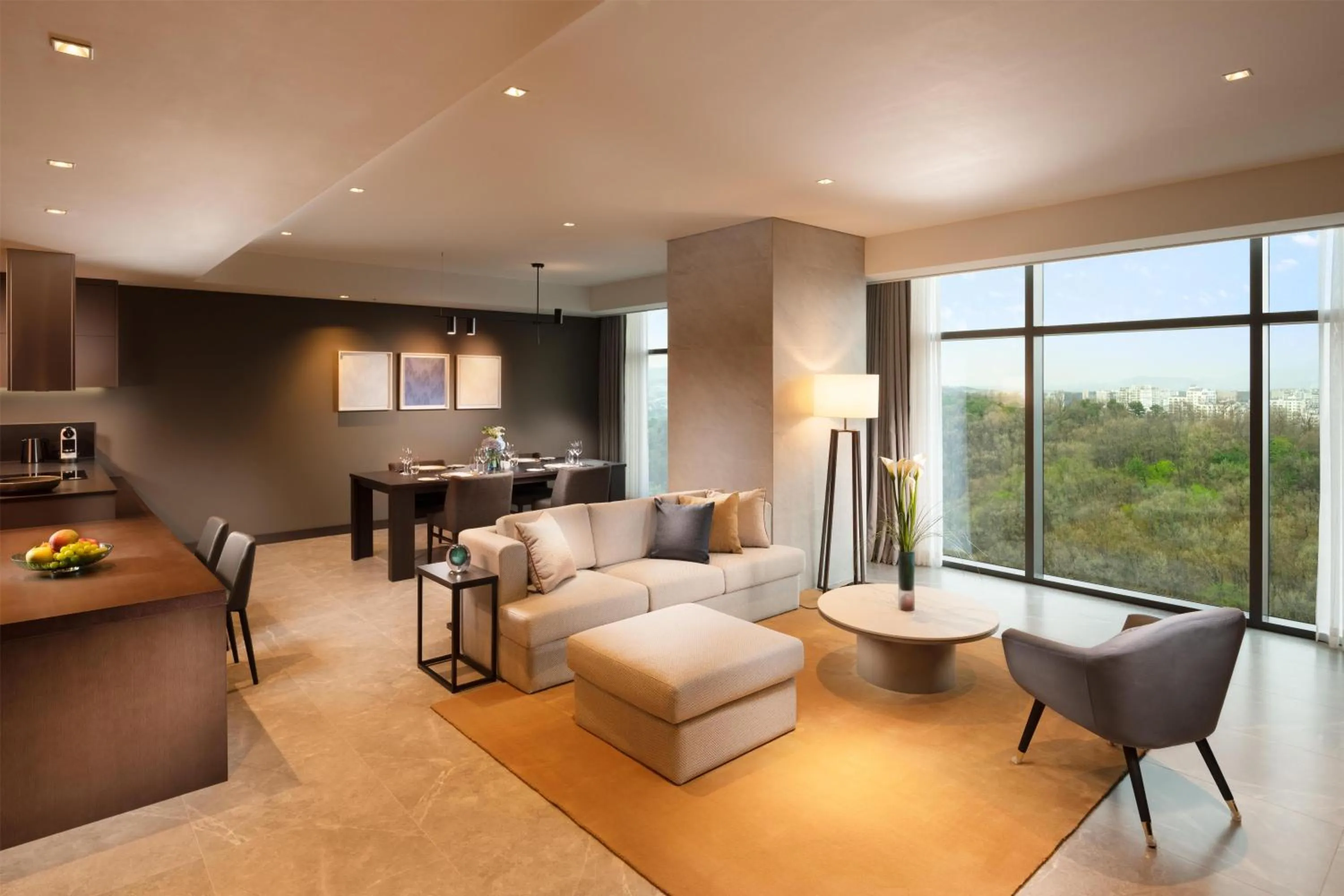Living room in DoubleTree By Hilton Seoul Pangyo Residences