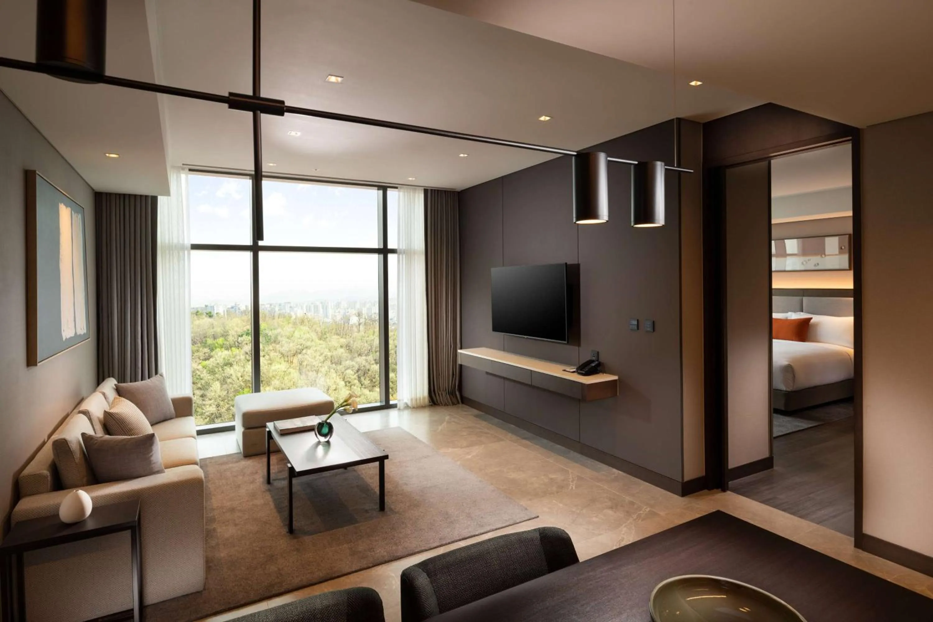 Living room in DoubleTree By Hilton Seoul Pangyo Residences