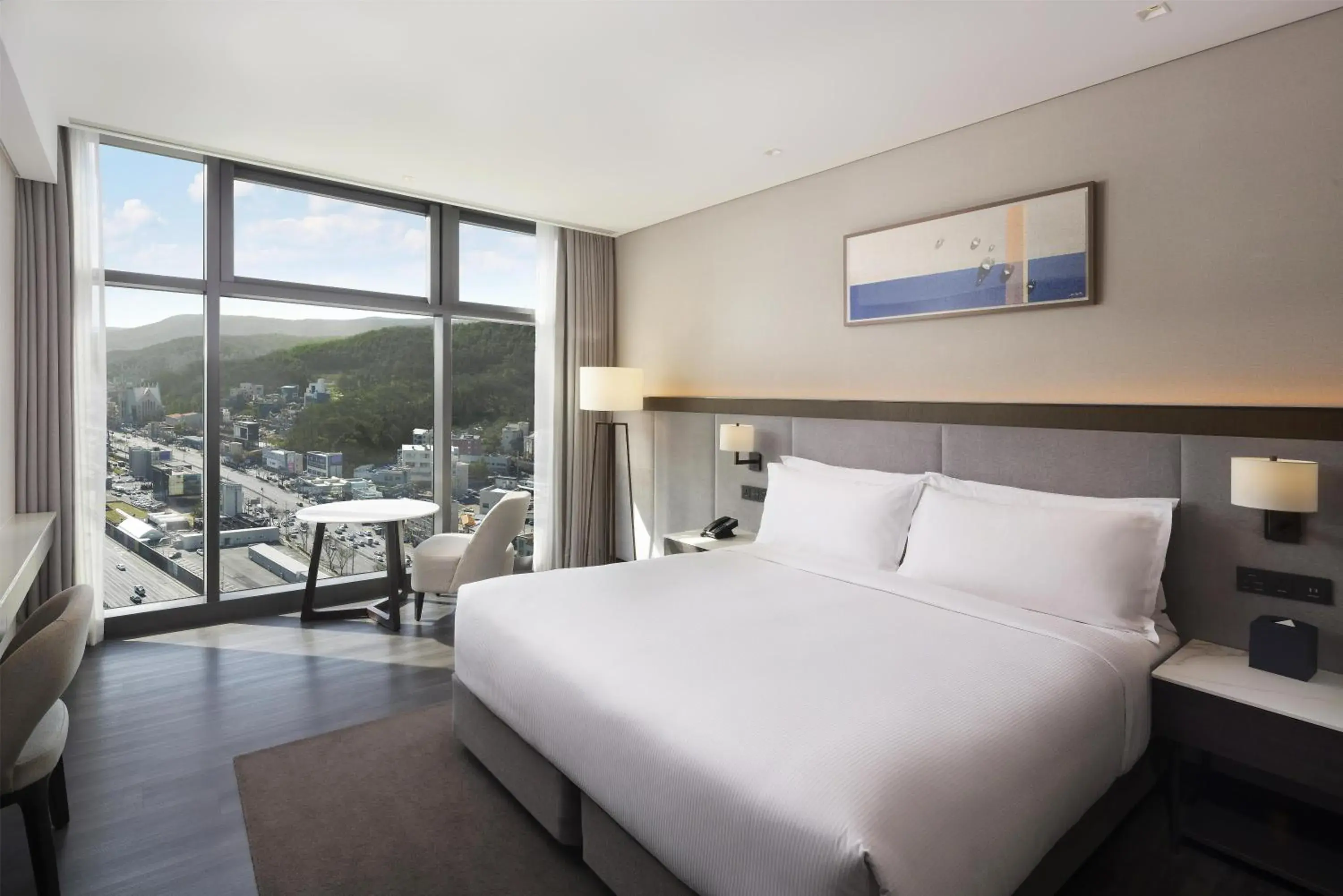 Bed in DoubleTree By Hilton Seoul Pangyo Bed in DoubleTree By Hilton Seoul Pangyo