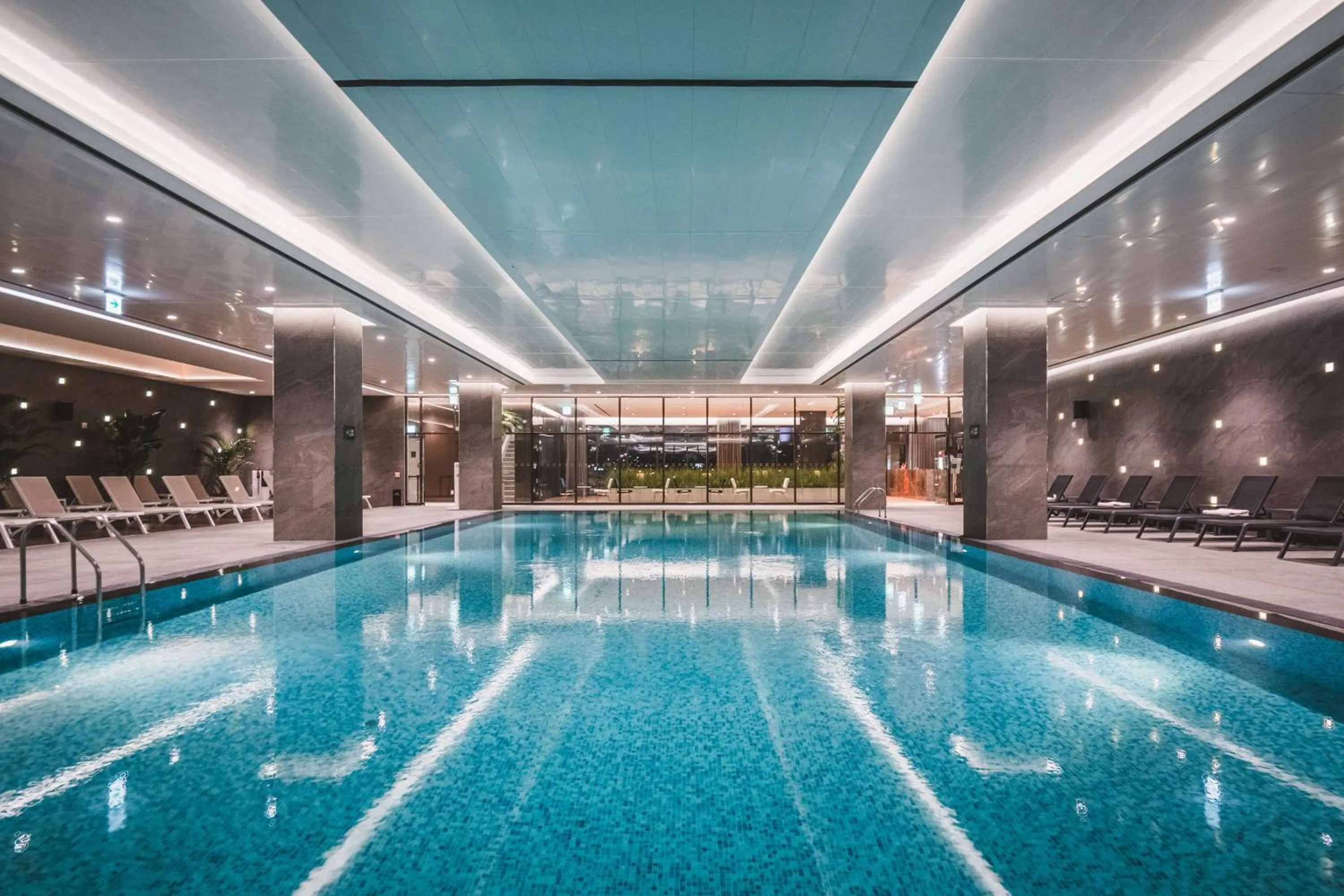 Pool view in DoubleTree By Hilton Seoul Pangyo