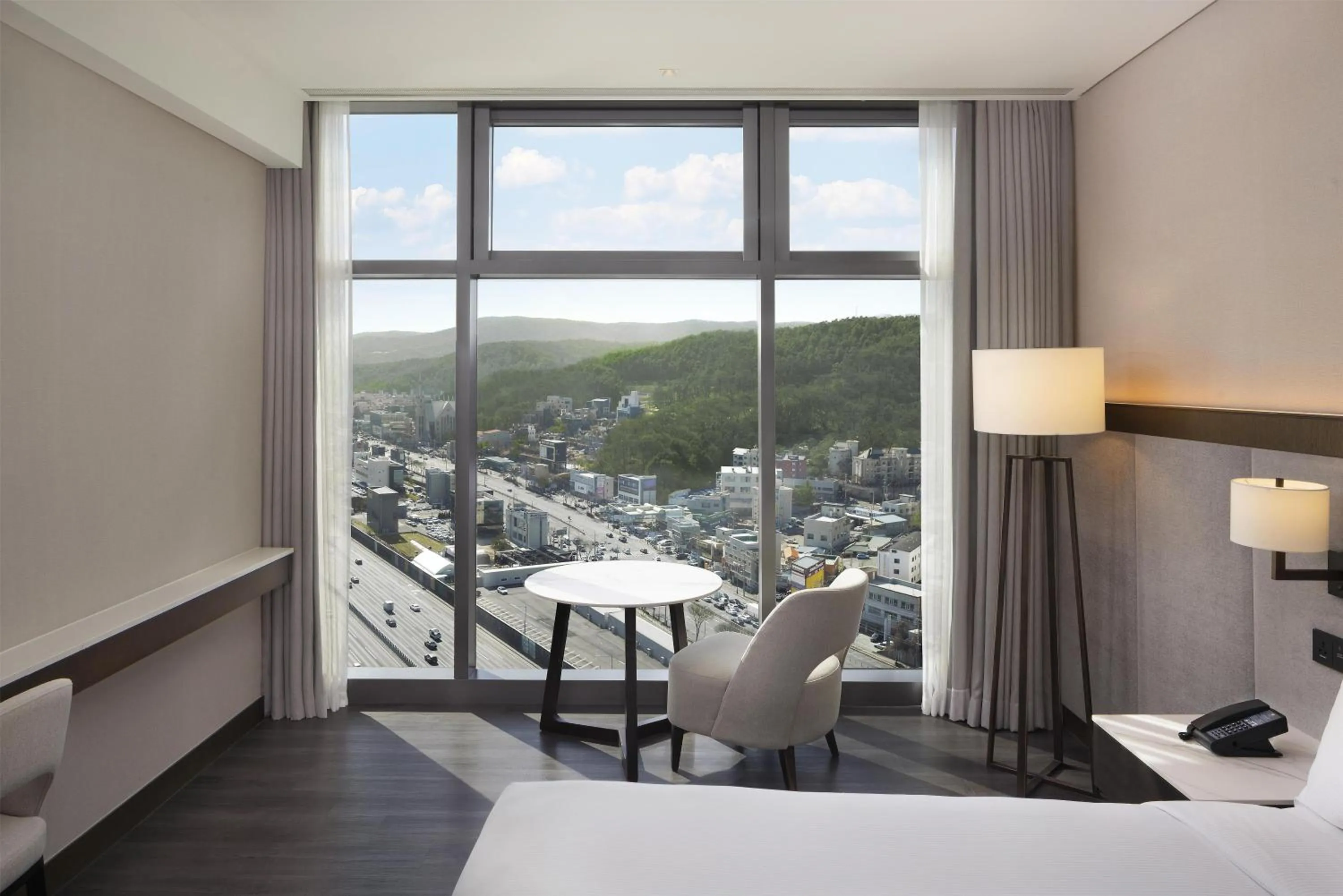 View (from property/room), Bed in DoubleTree By Hilton Seoul Pangyo