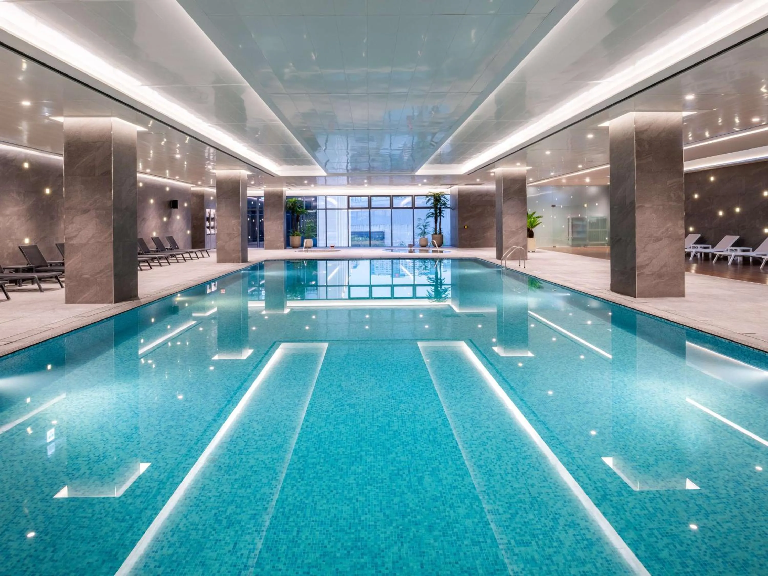 Pool view in DoubleTree By Hilton Seoul Pangyo