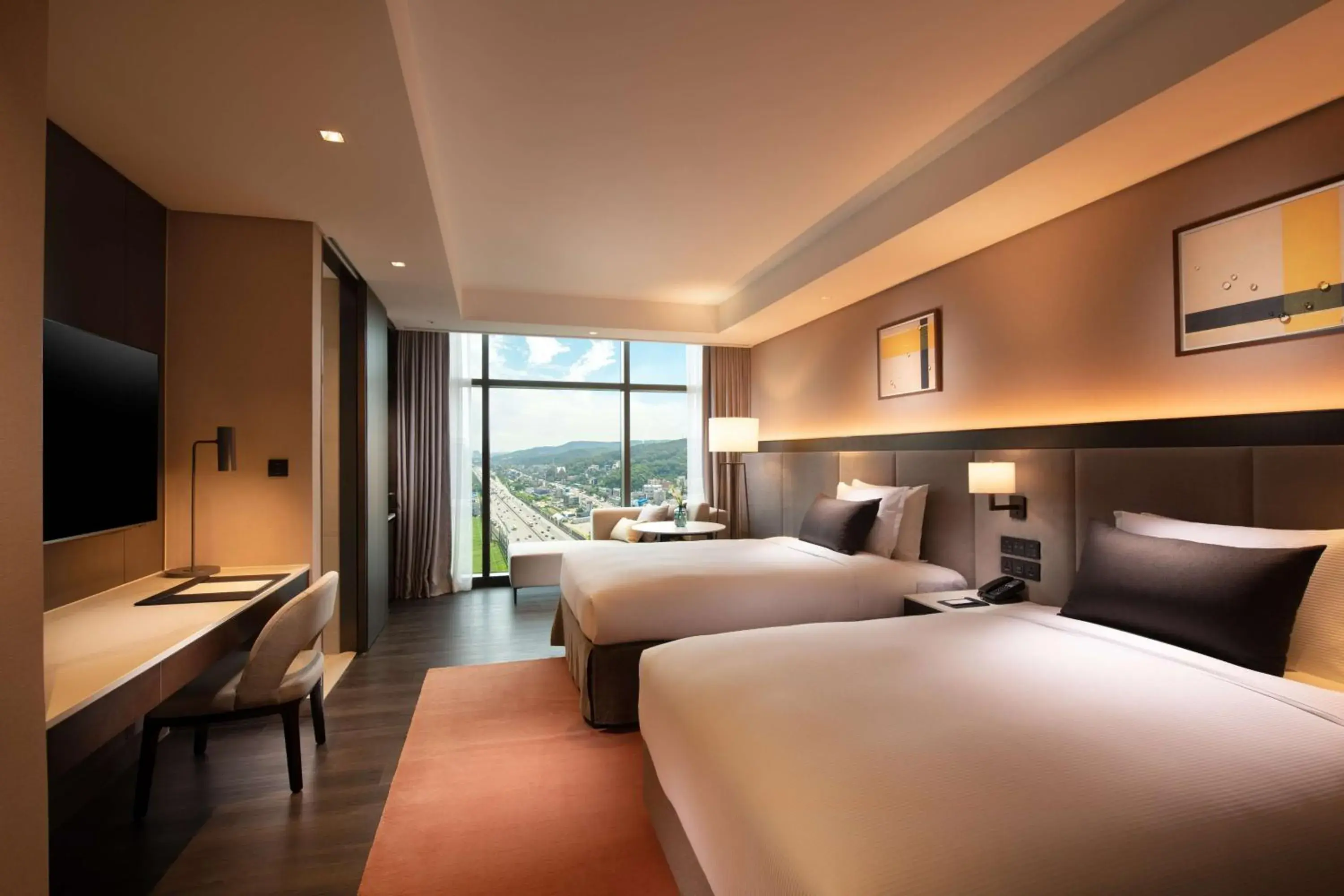 Premium Corner Twin Room in DoubleTree By Hilton Seoul Pangyo Premium Corner Twin Room in DoubleTree By Hilton Seoul Pangyo