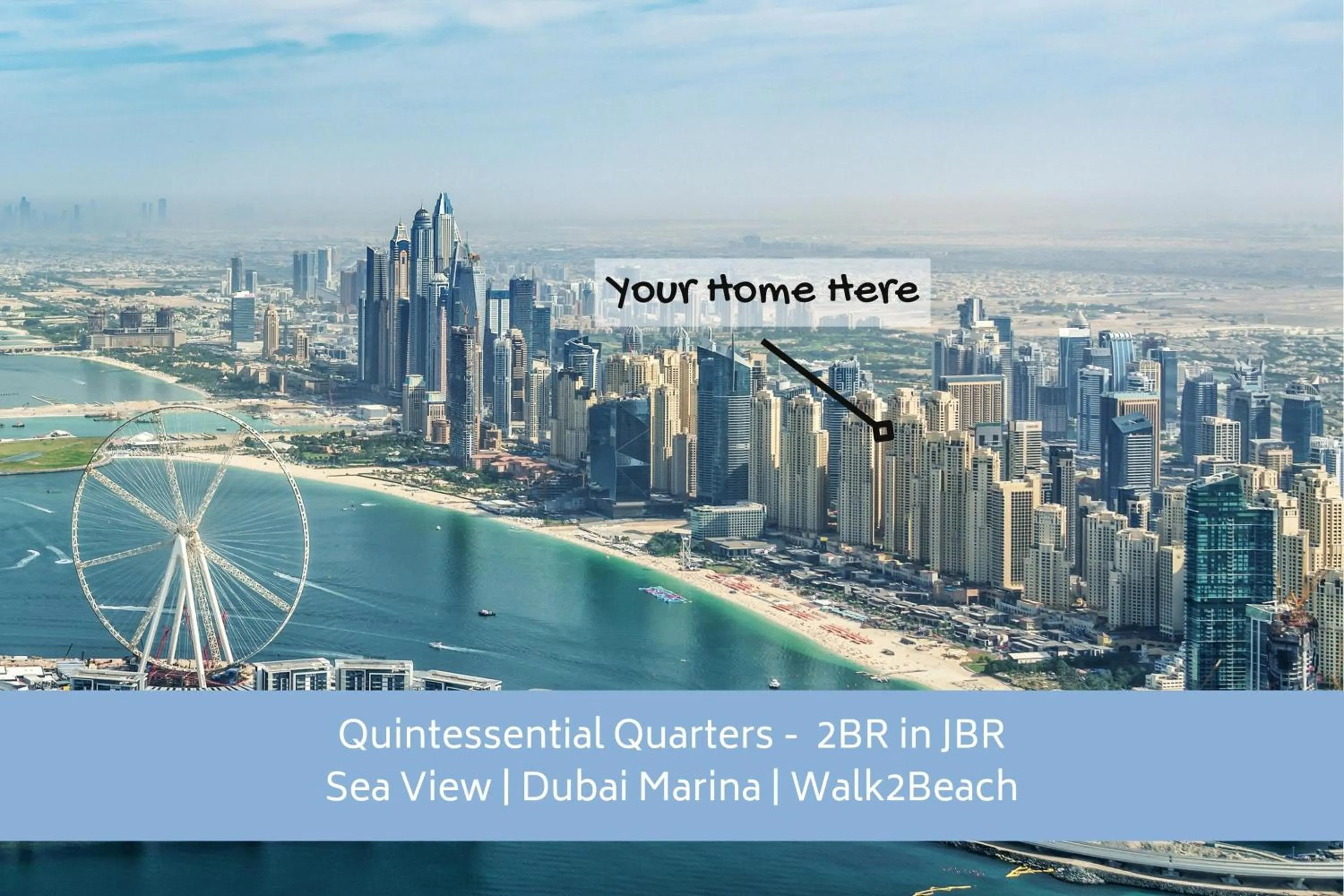 Property building in 2BR in JBR / Sea View / Dubai Marina / Walk2Beach