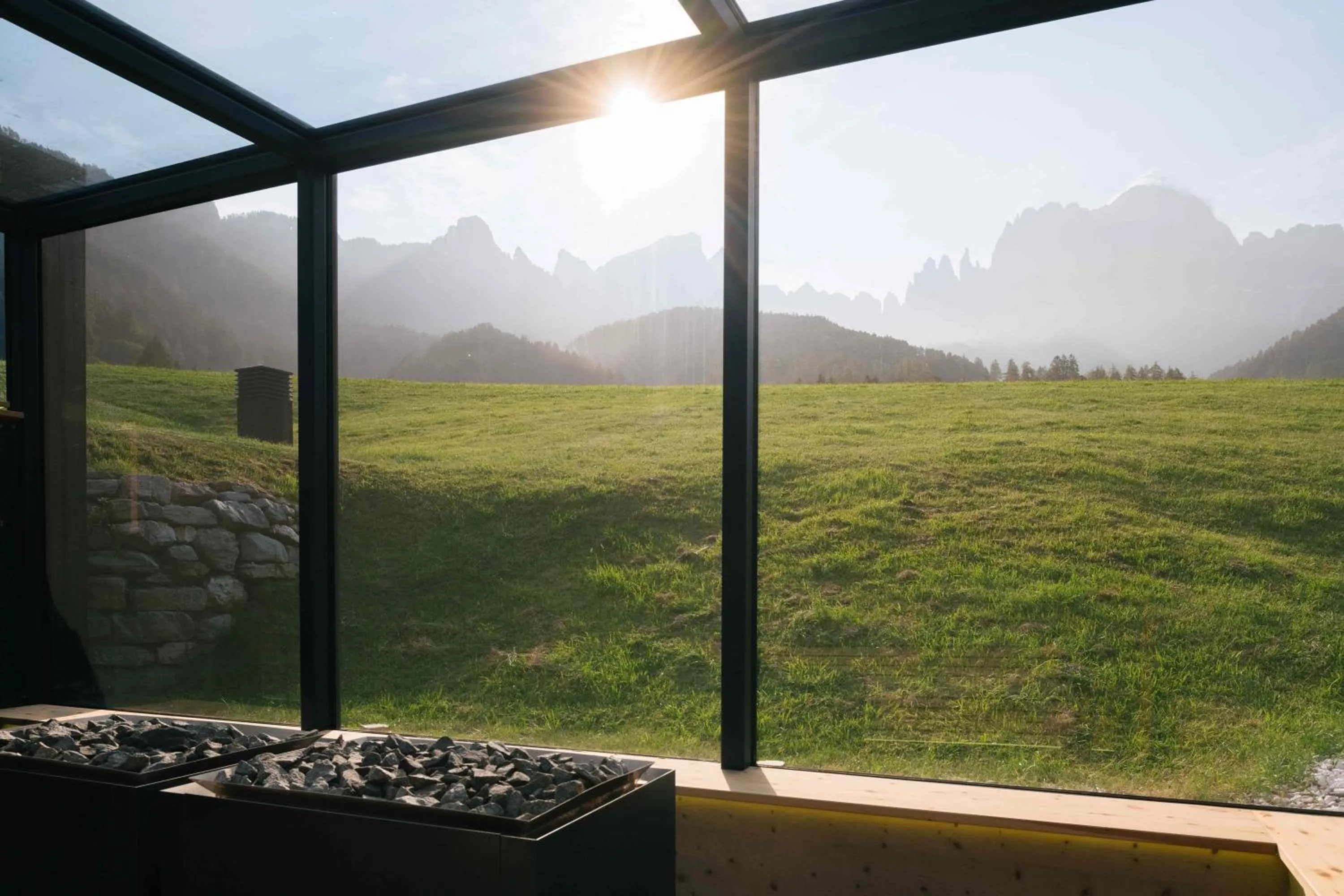 Sauna in Cyprianerhof Dolomit Resort