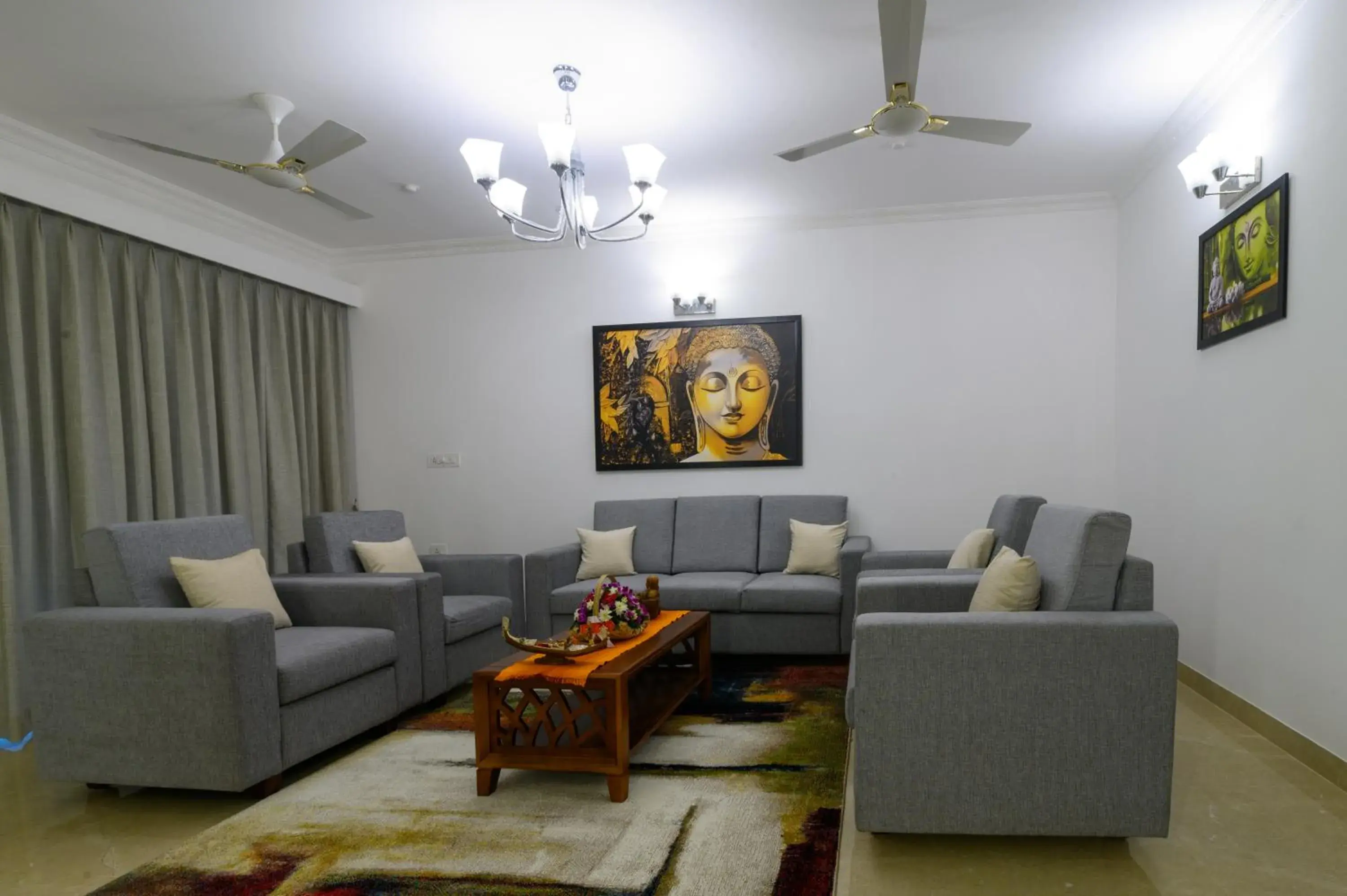 Living room in Lotus & Orchid Villas by Ramnath Homes Living room in Lotus & Orchid Villas by Ramnath Homes