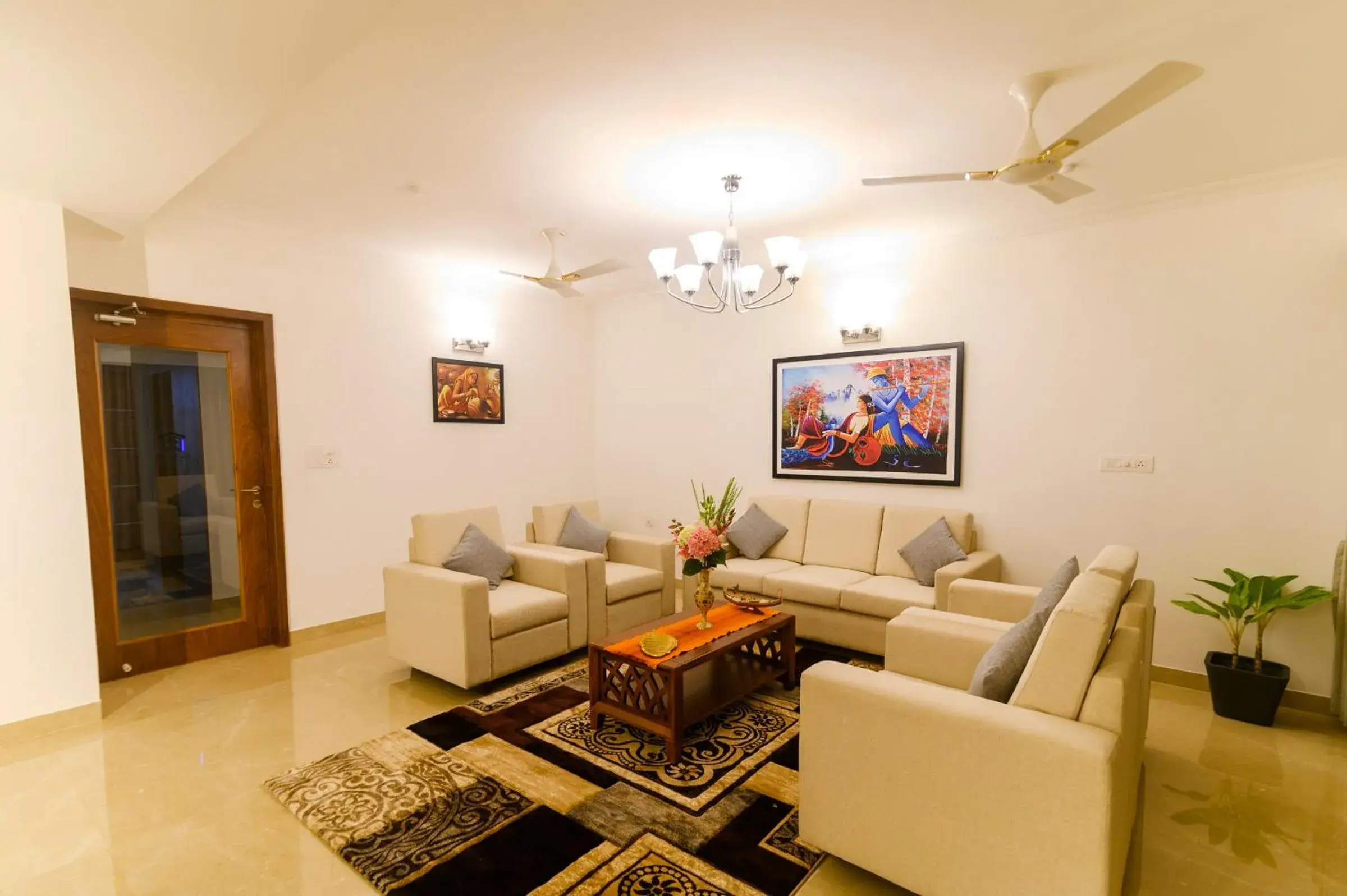 Living room in Lotus & Orchid Villas by Ramnath Homes Living room in Lotus & Orchid Villas by Ramnath Homes