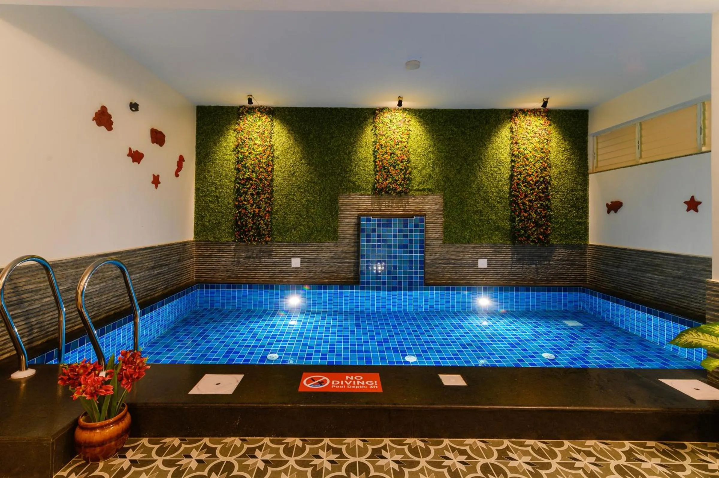 Pool view in Lotus & Orchid Villas by Ramnath Homes