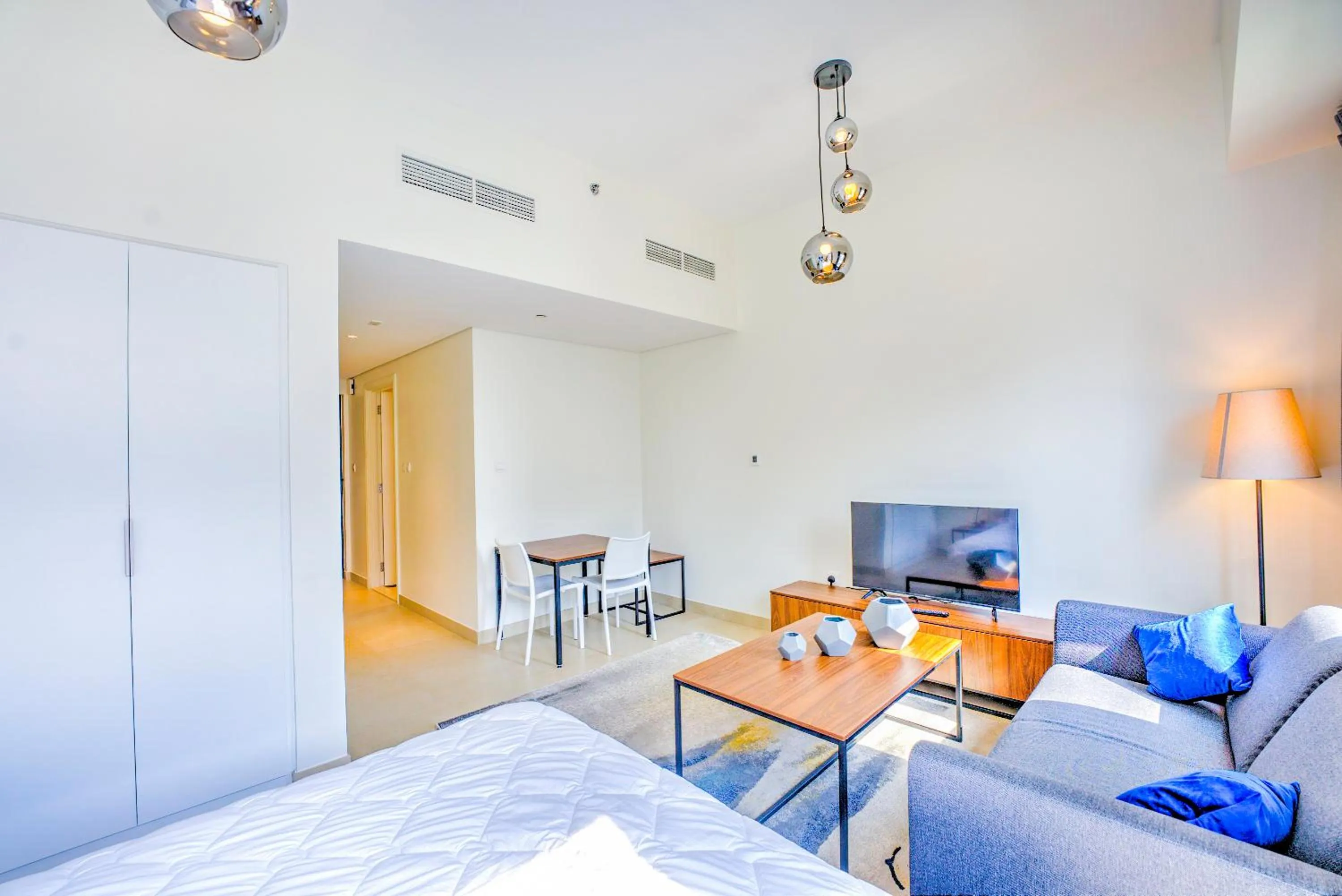 Photo of the whole room, Bed in Expo Village Serviced Apartments