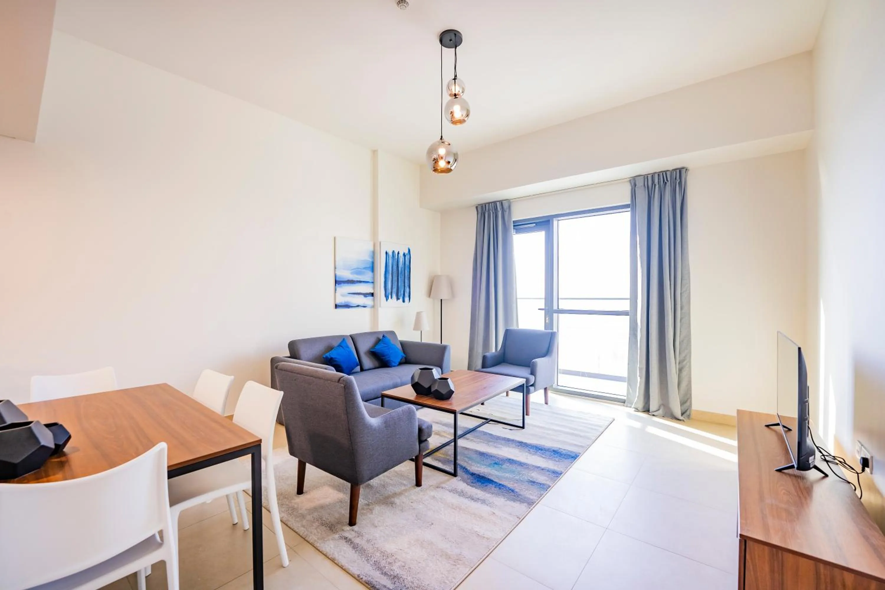 Living room in Expo Village Serviced Apartments