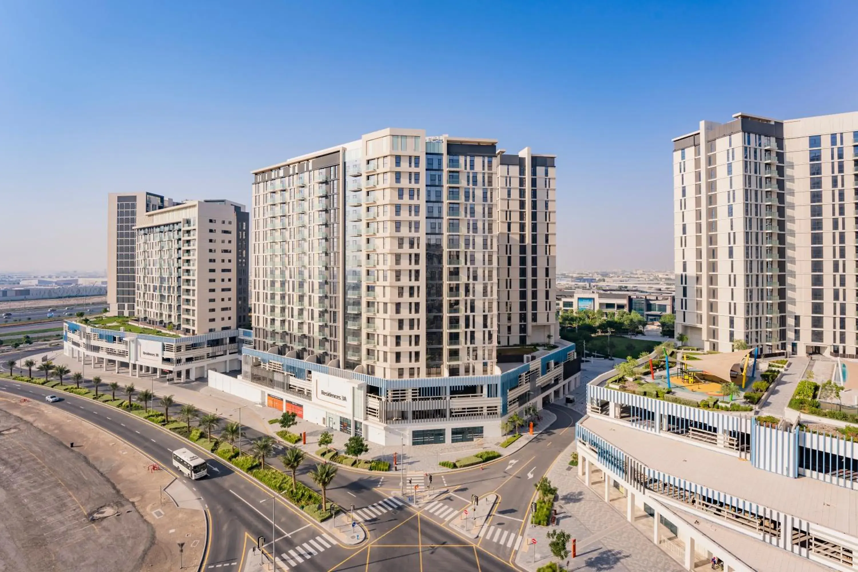 Property building in Expo Village Serviced Apartments Property building in Expo Village Serviced Apartments