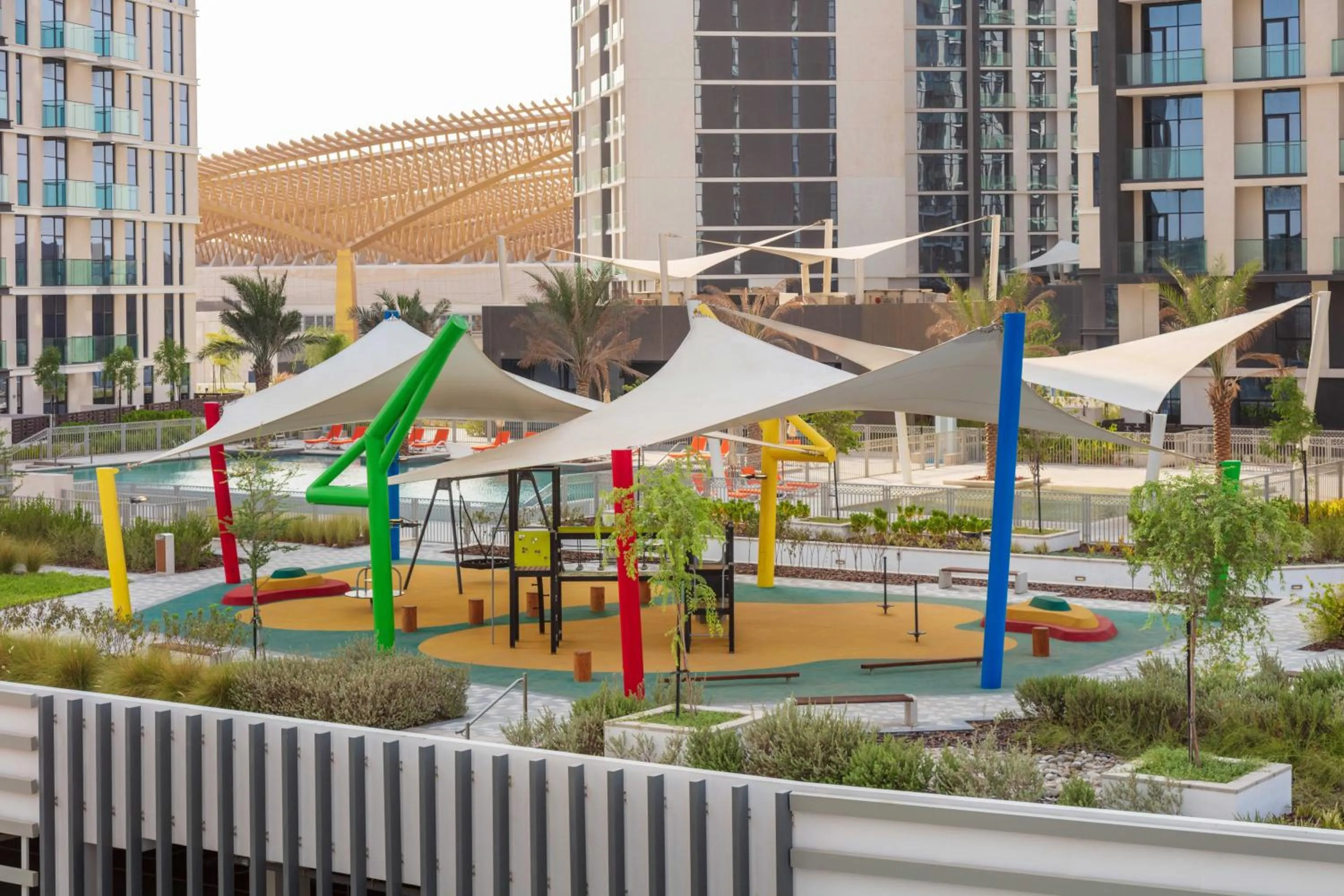 Children play ground in Expo Village Serviced Apartments