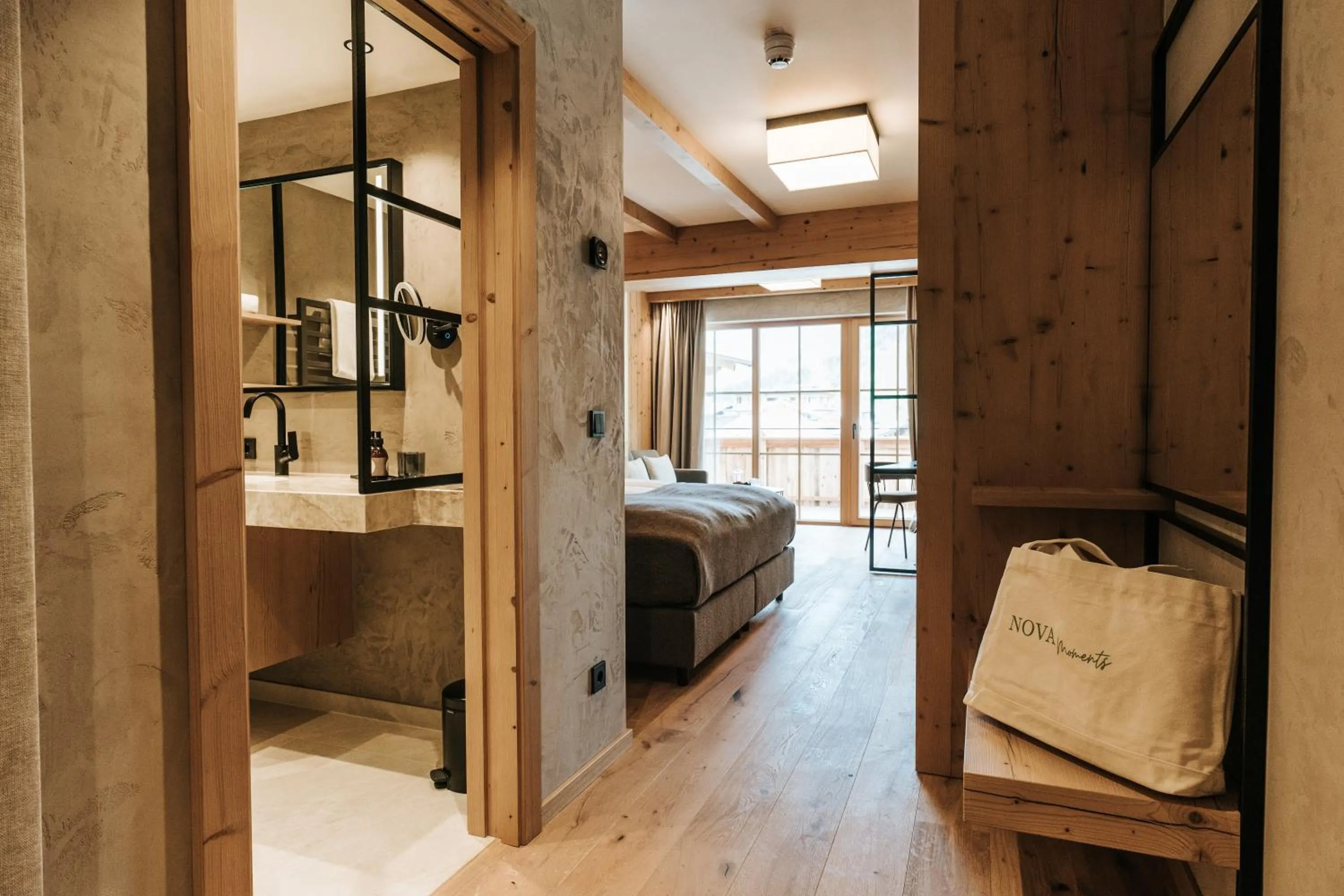 Bathroom, Bed in NOVA Moments Boutique Hotel