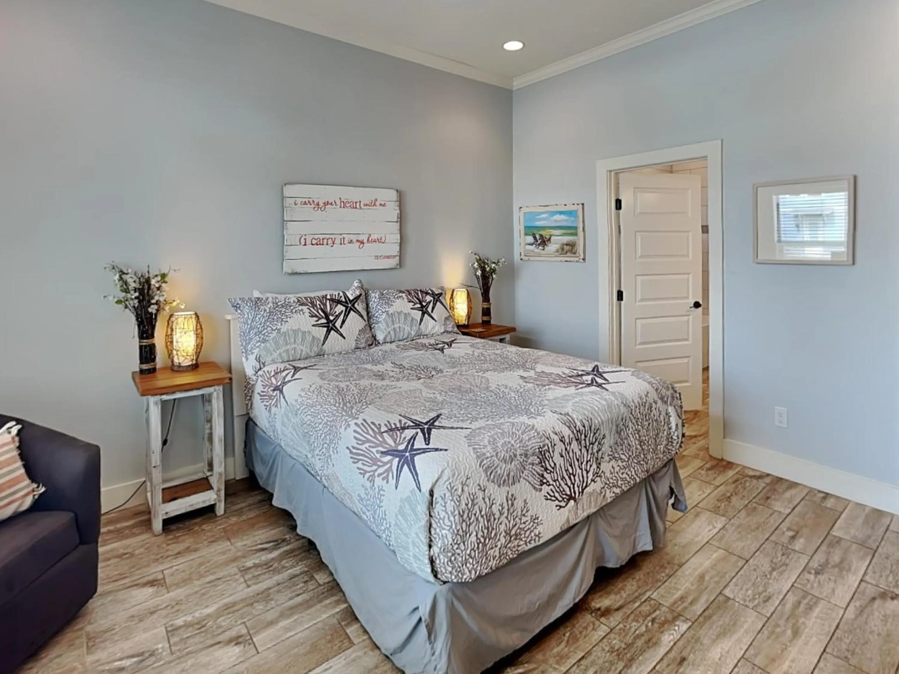 Bed in Postcard from Paradise