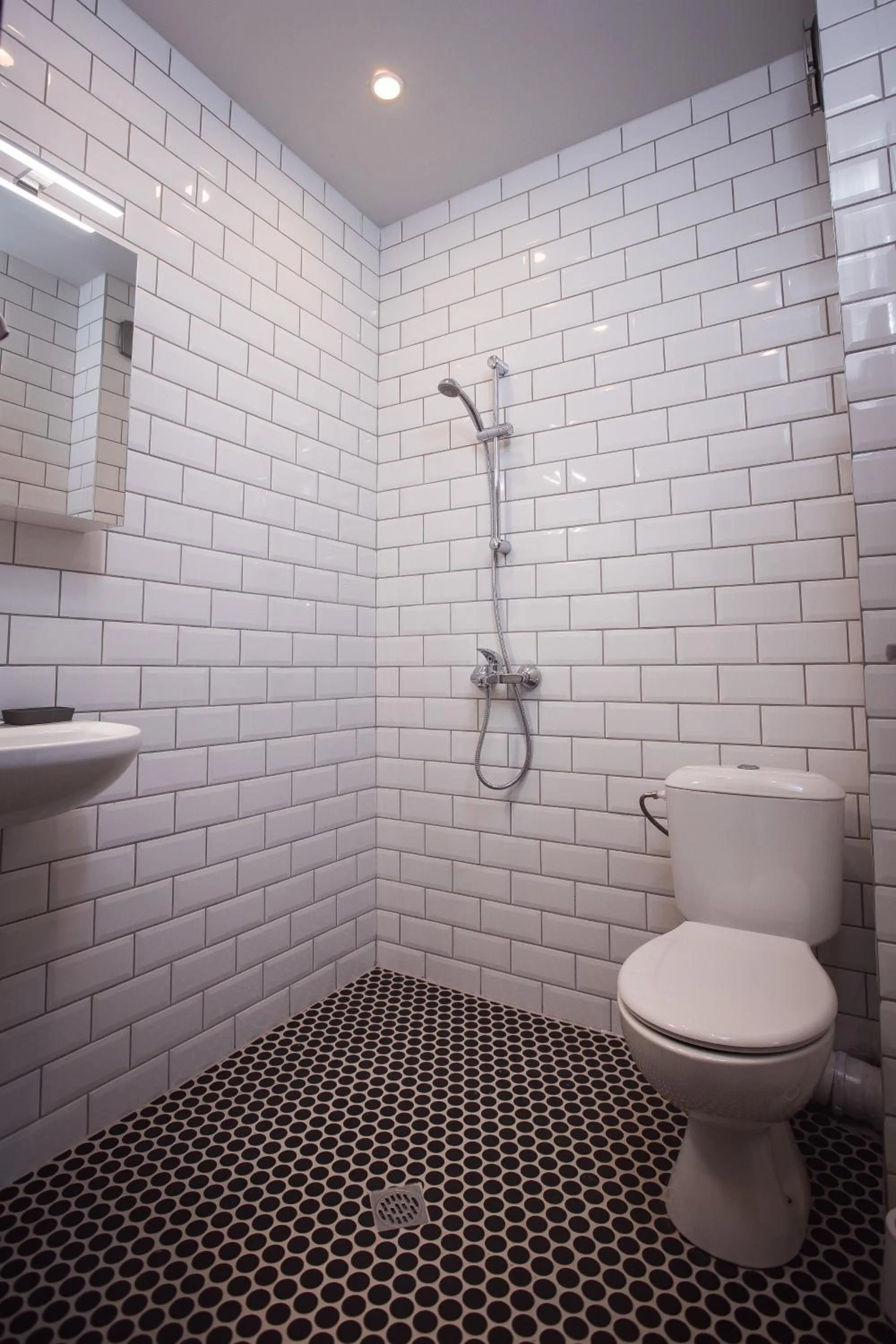 Shower in DORM BG pet-friendly Aparthotel