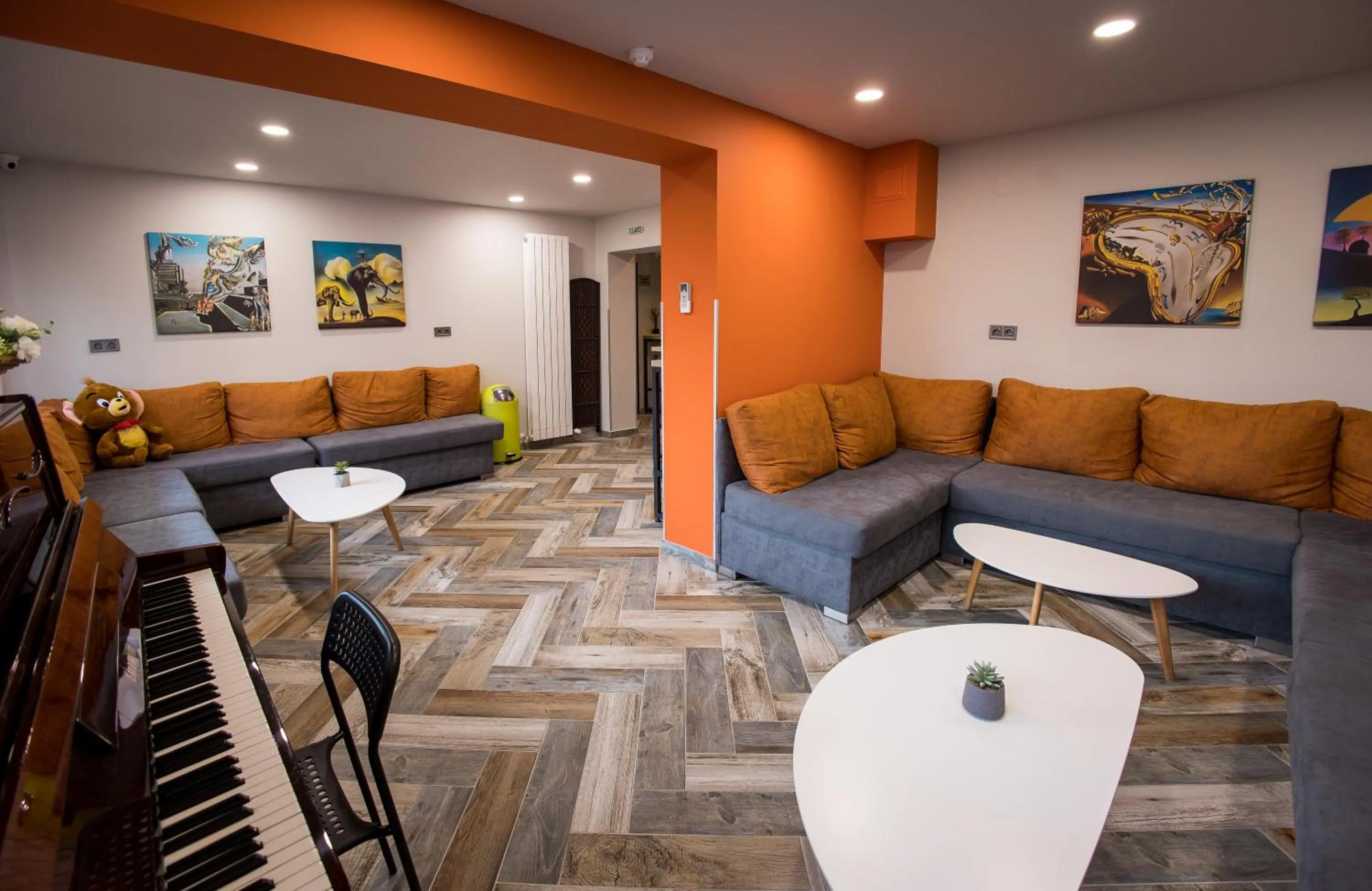 Communal lounge/ TV room in DORM BG pet-friendly Aparthotel