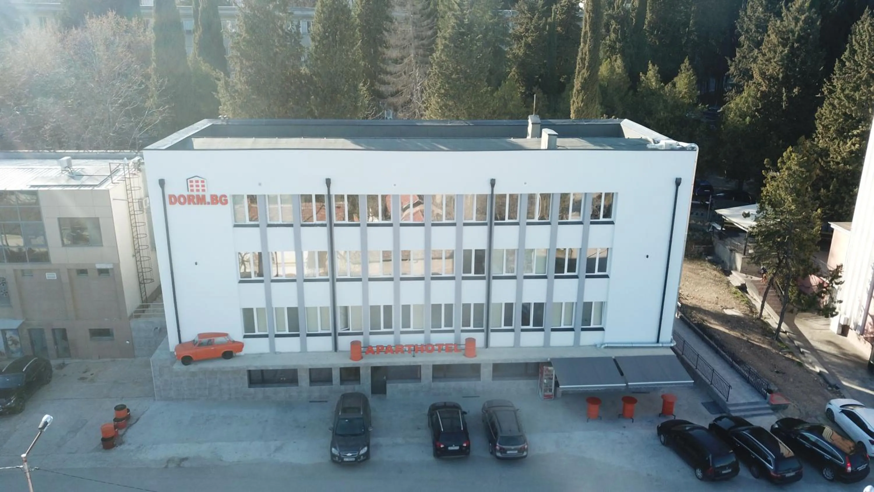 Property building in DORM BG pet-friendly Aparthotel