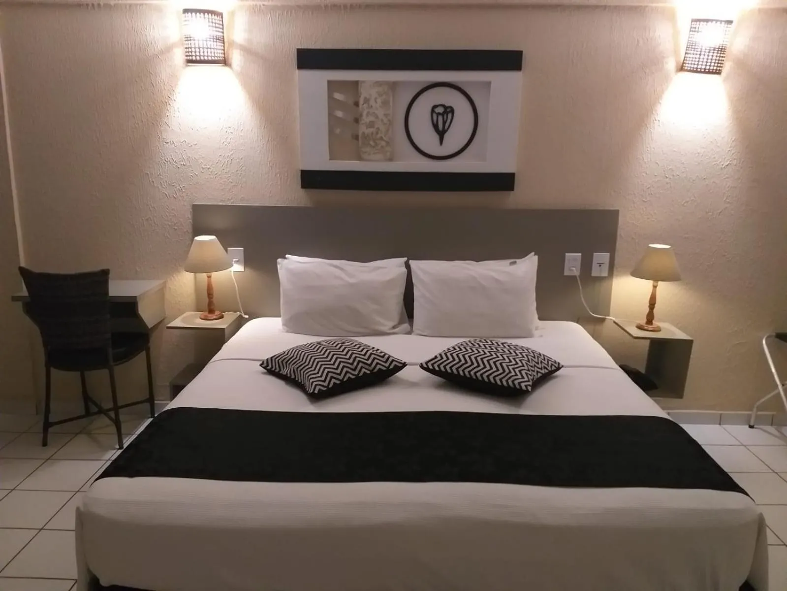 Bed in Palace Hotel Três Poderes