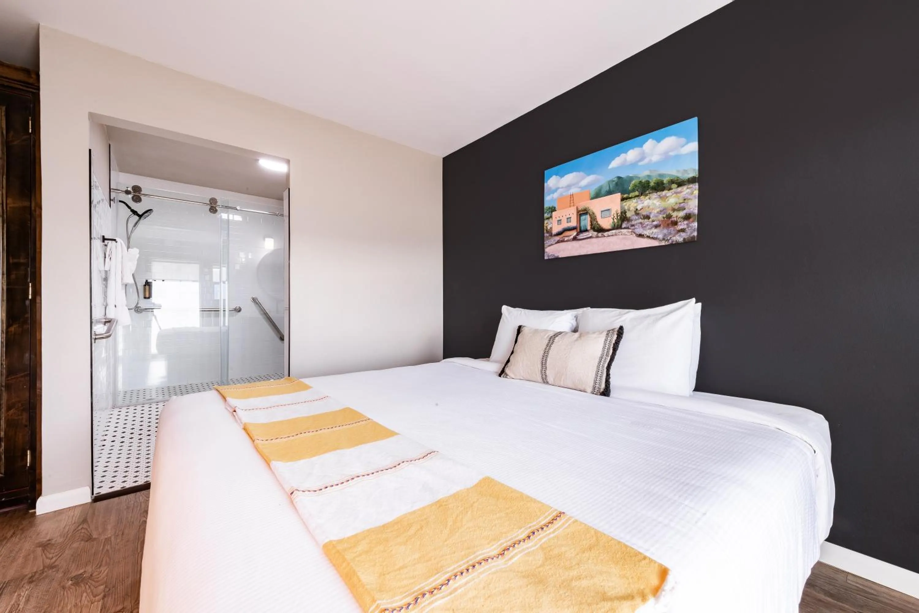 Bed in Taos Motor Lodge