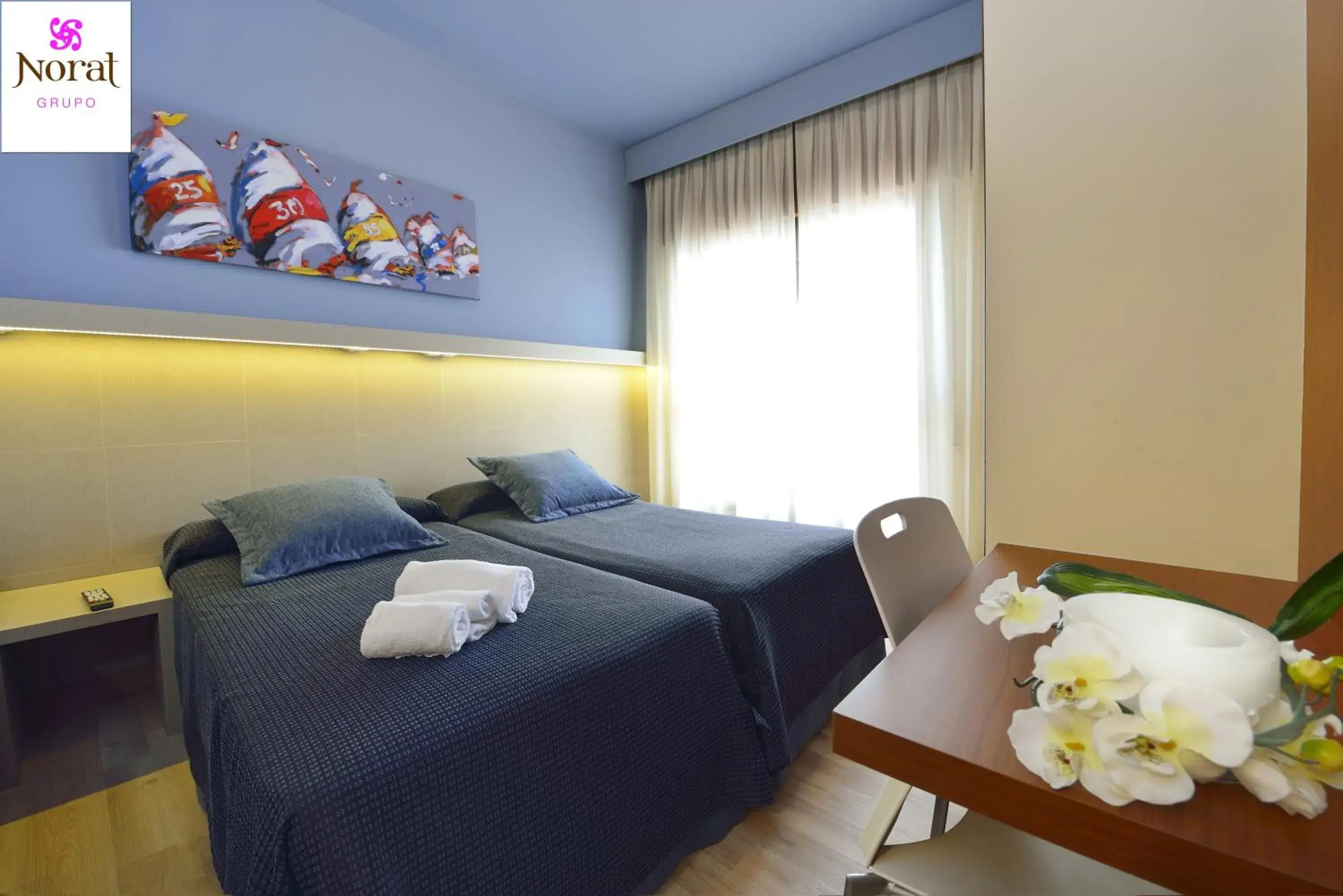 Decorative detail, Bed in Nuevo Norat Sanxenxo Decorative detail, Bed in Nuevo Norat Sanxenxo