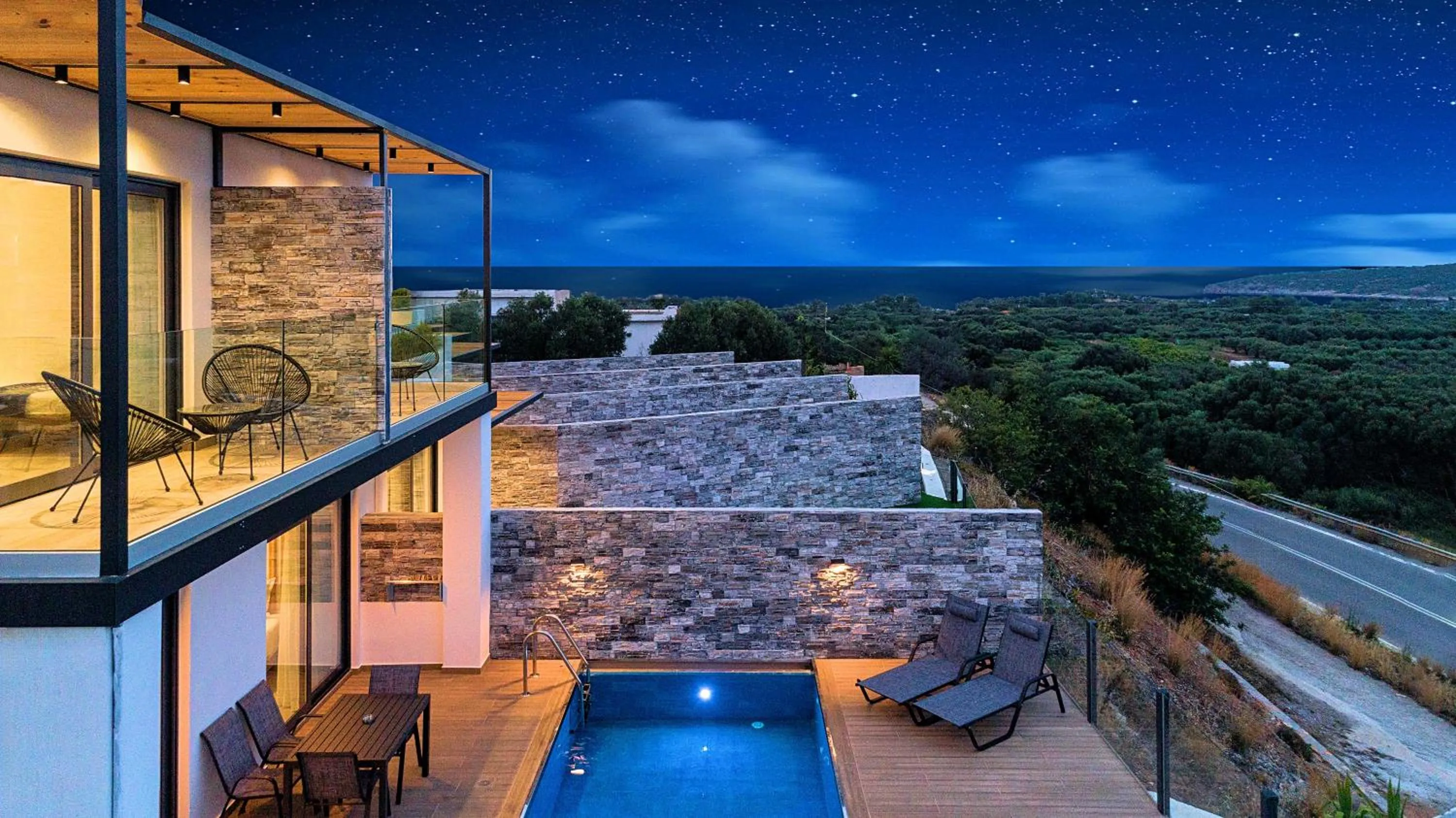 Patio in Aelia Suites