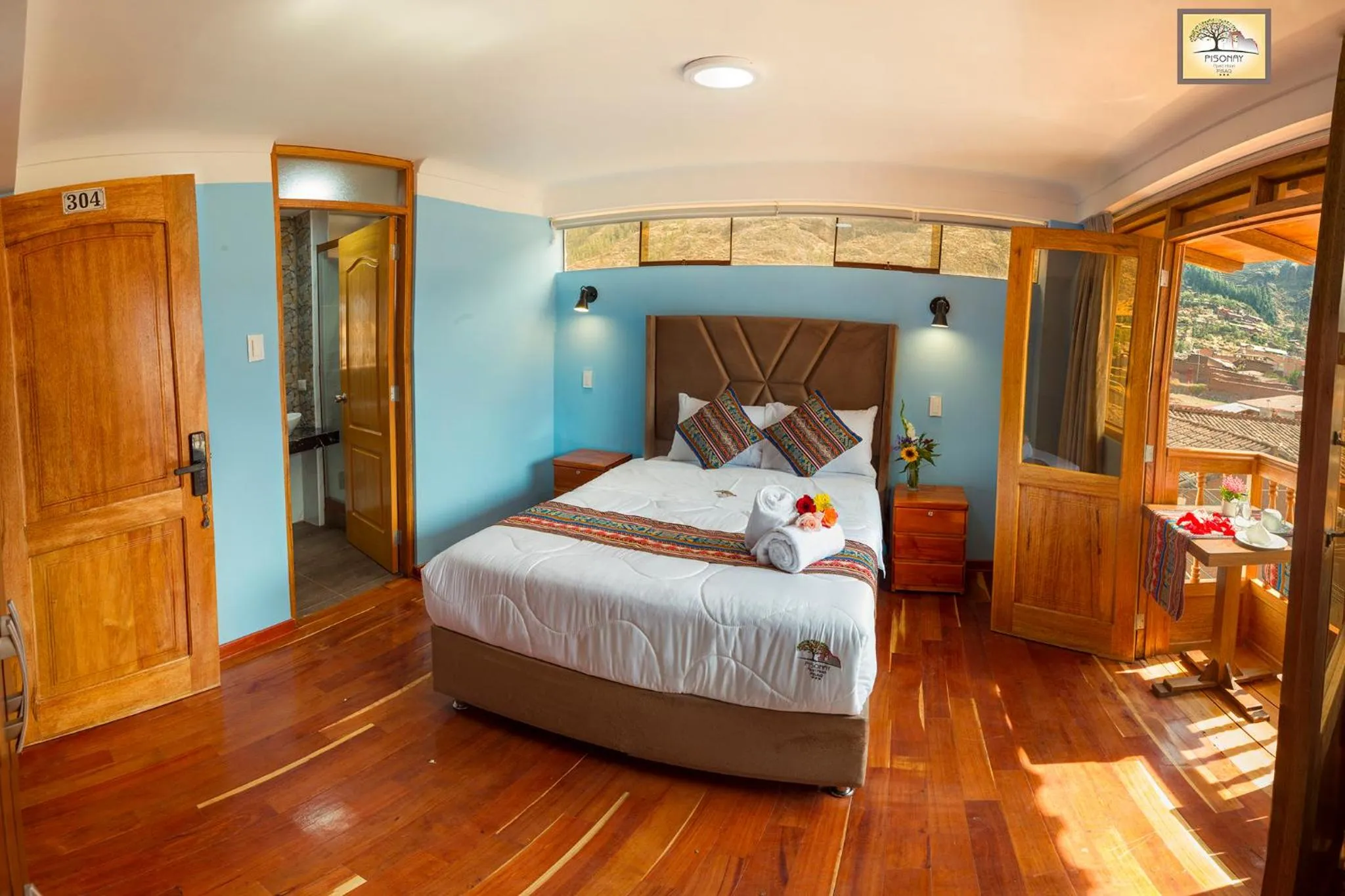 Bed in Pisonay Hotel