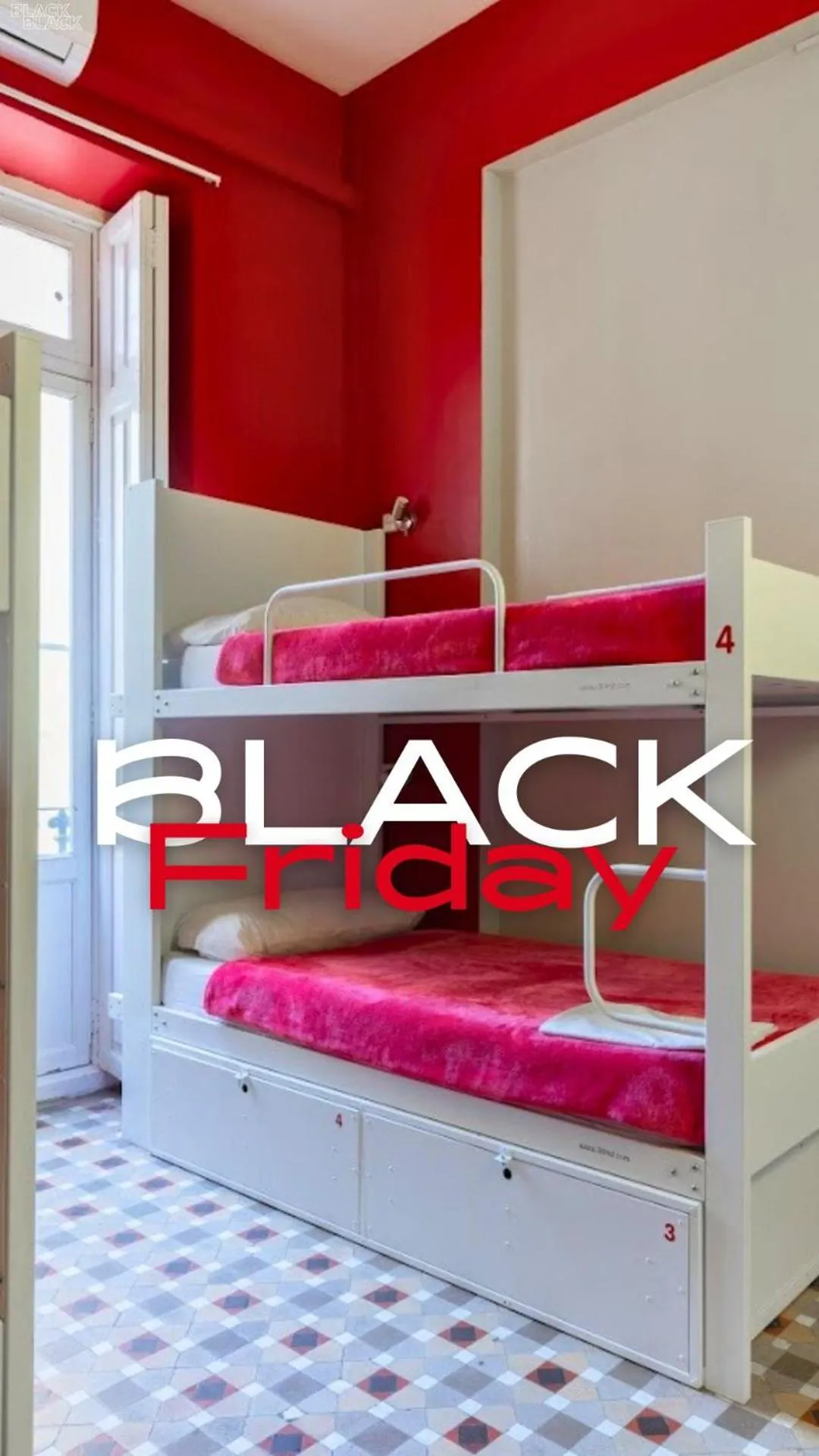 Bed in Red Nest Hostel