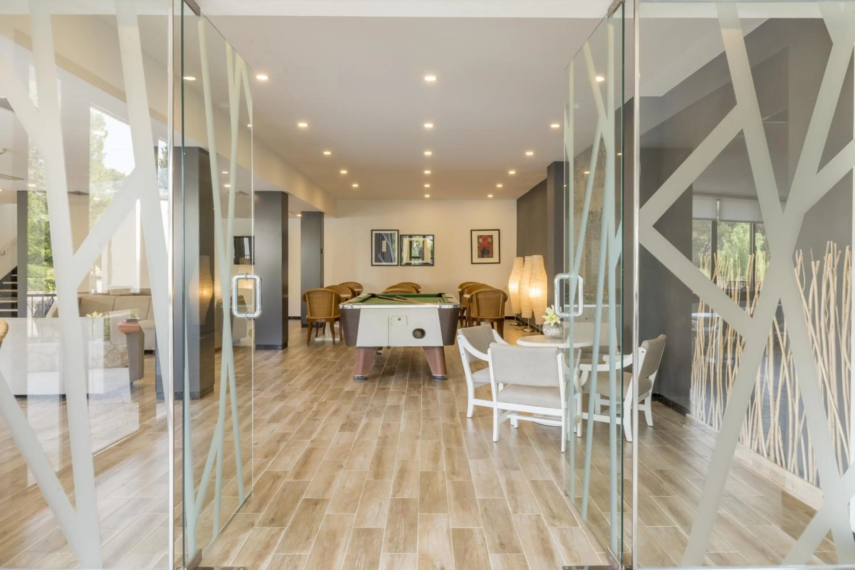 Communal lounge/ TV room in Hotel Amazonas