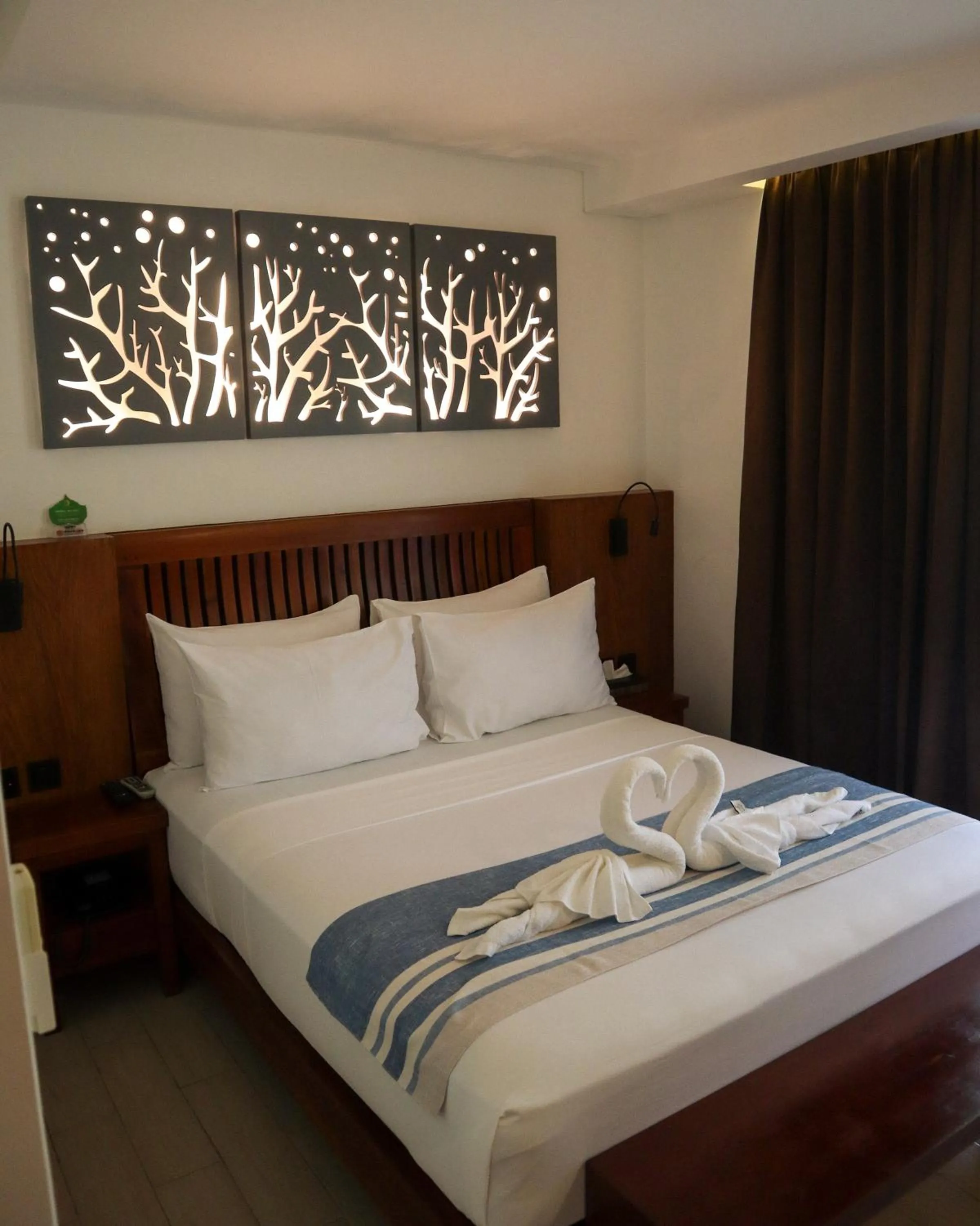 Bed in Aira Boracay Hotel