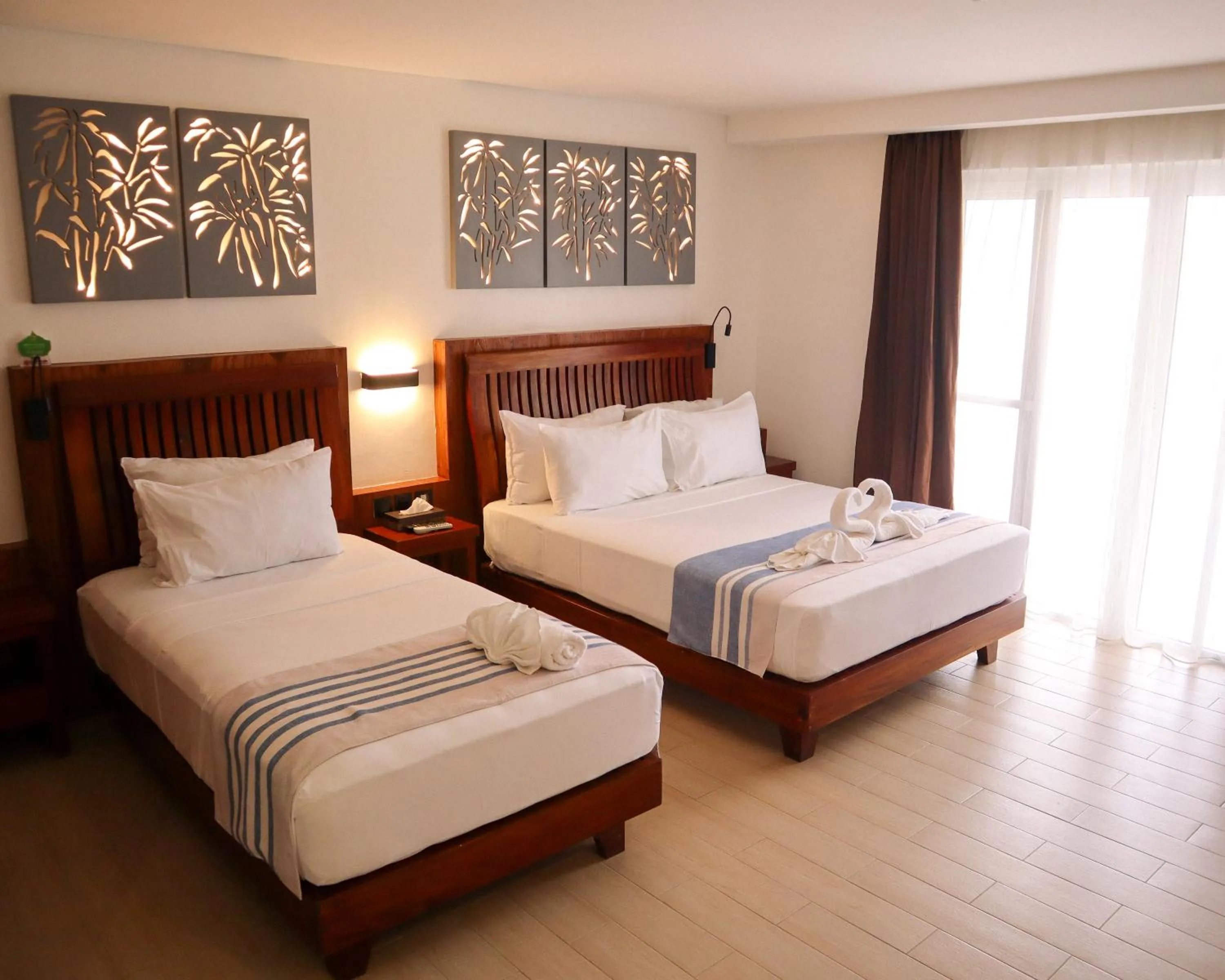 Bed in Aira Boracay Hotel