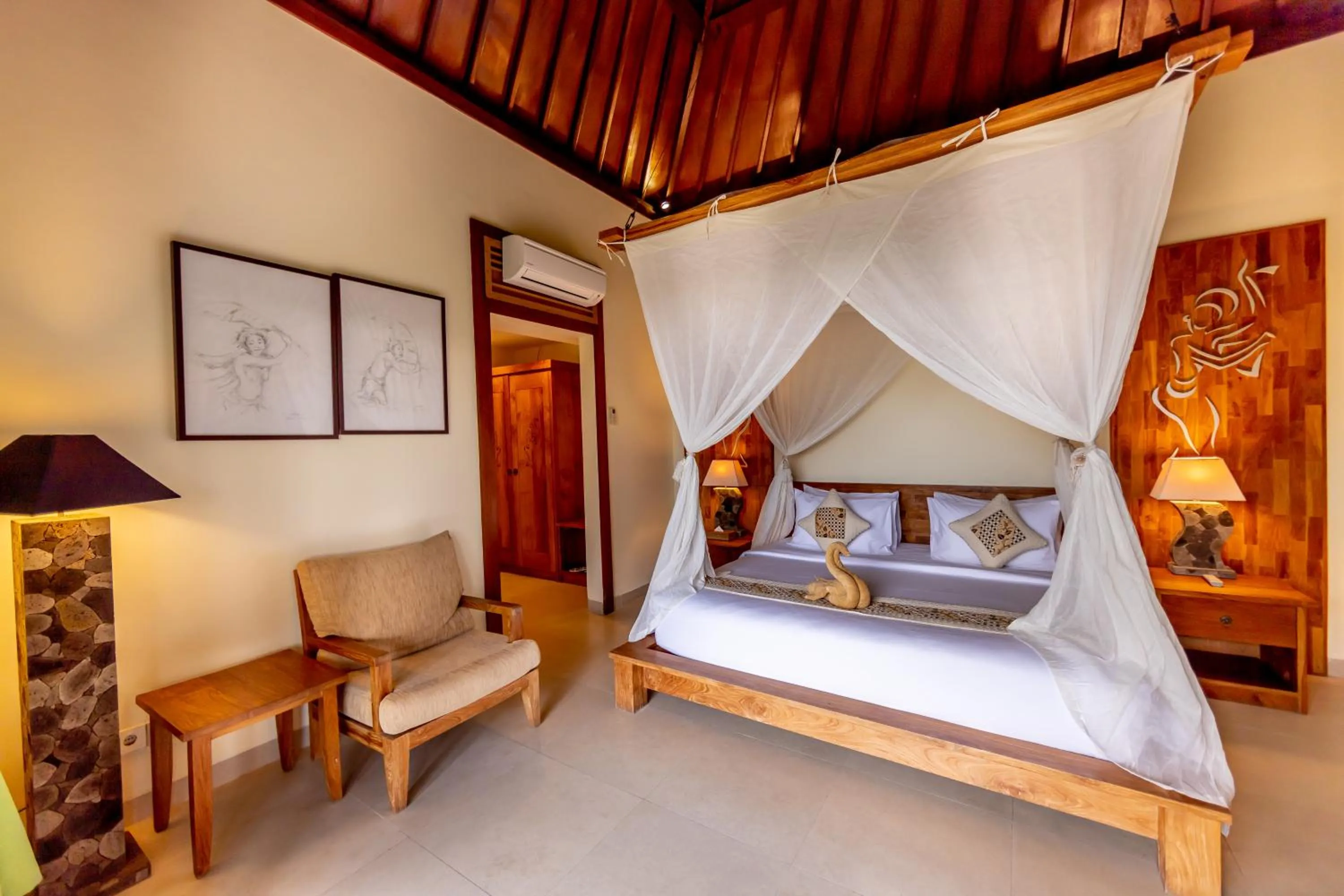 Bedroom, Bed in Anumana Village Ubud