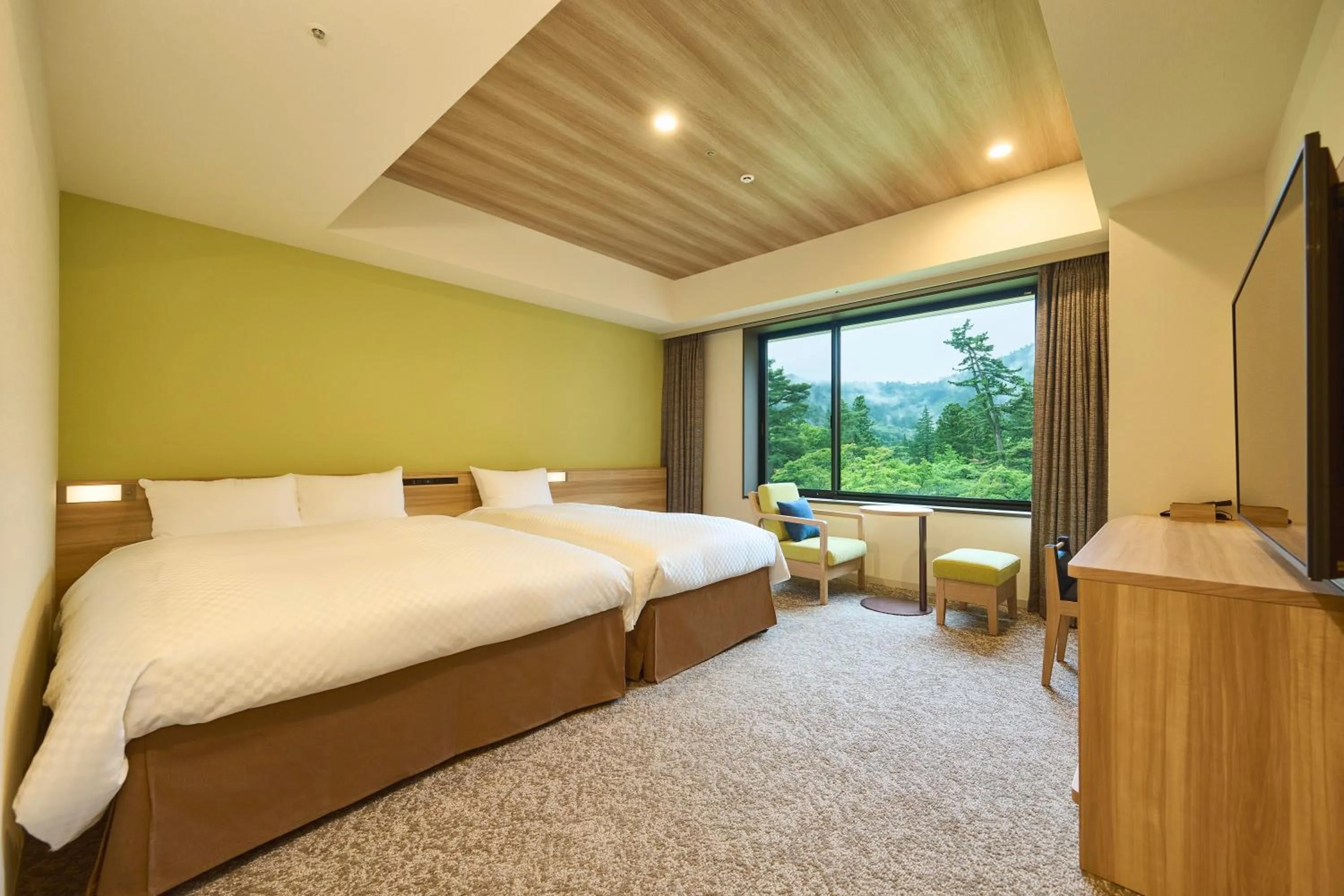 Bed in Hakone Kowakien Hotel