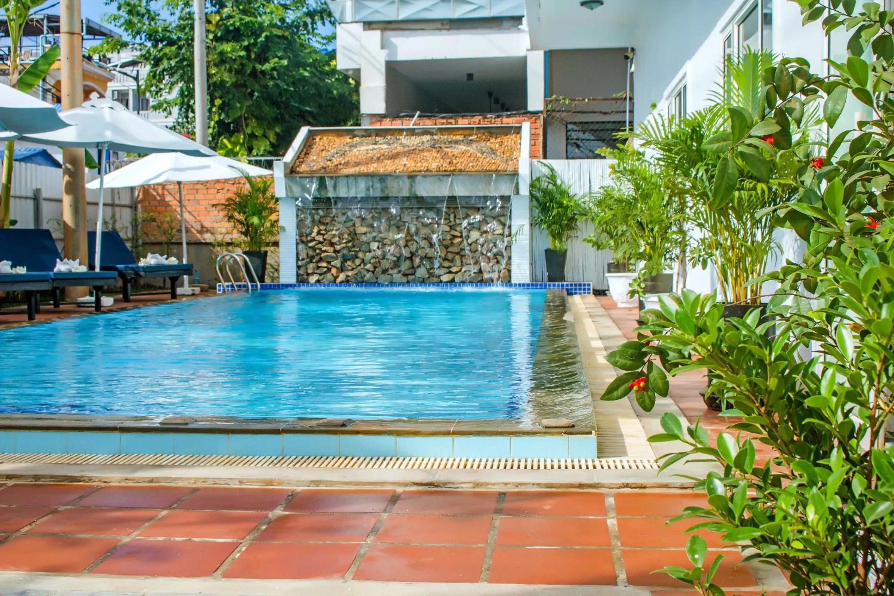 Pool view in The Blanc Residence
