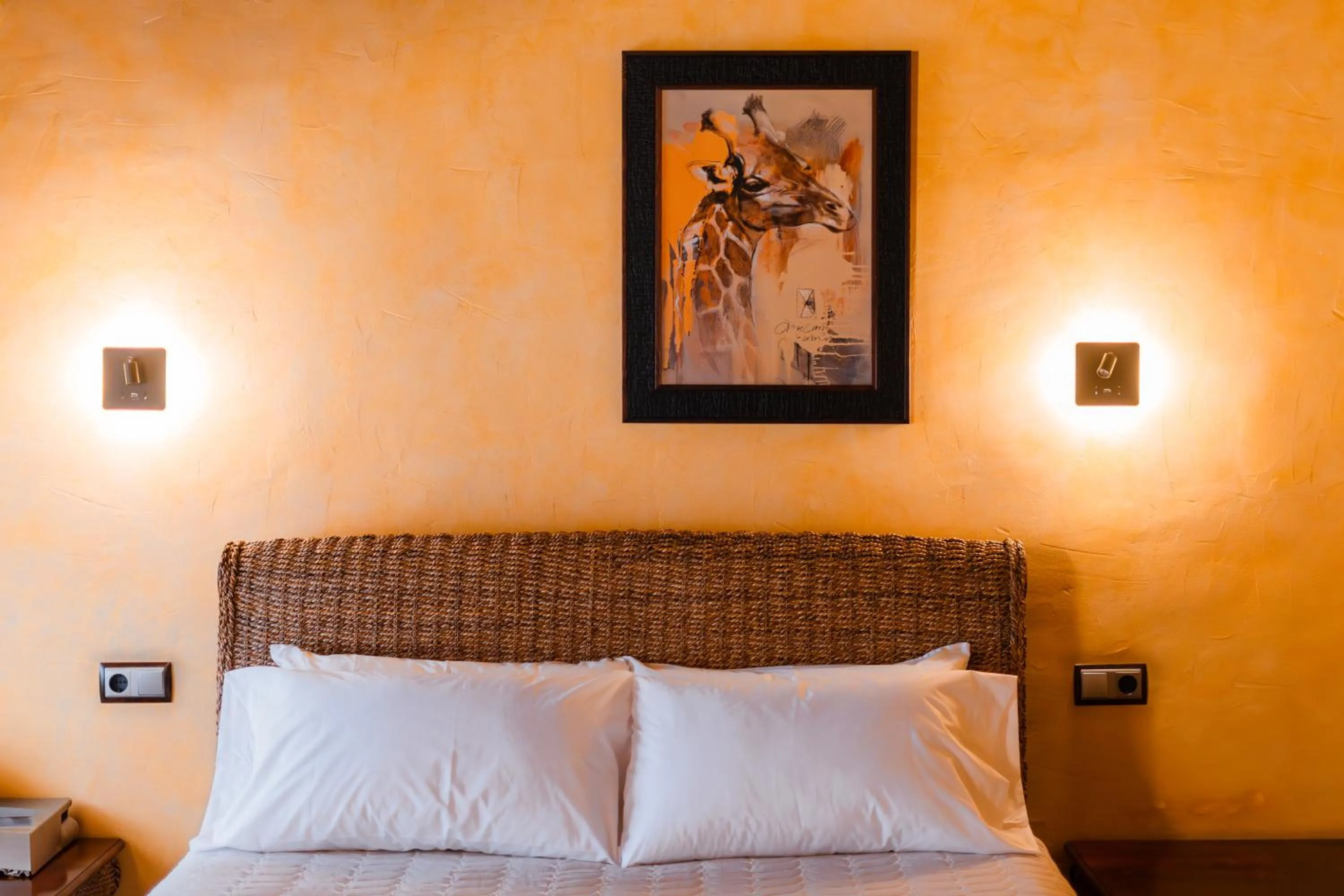 Bed in L'Agora Hotel