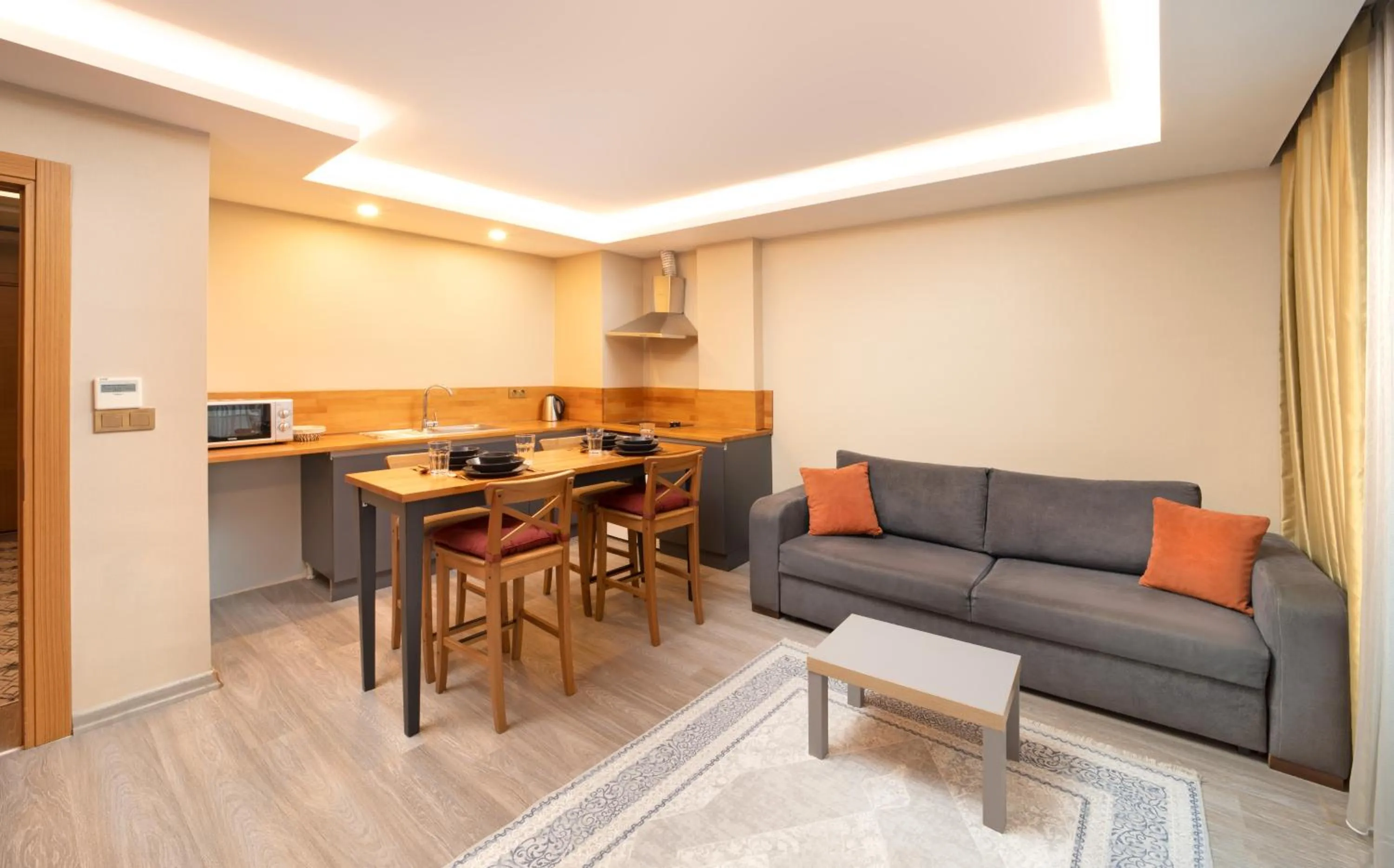 Kitchen or kitchenette in Park Çağlayan Hotel