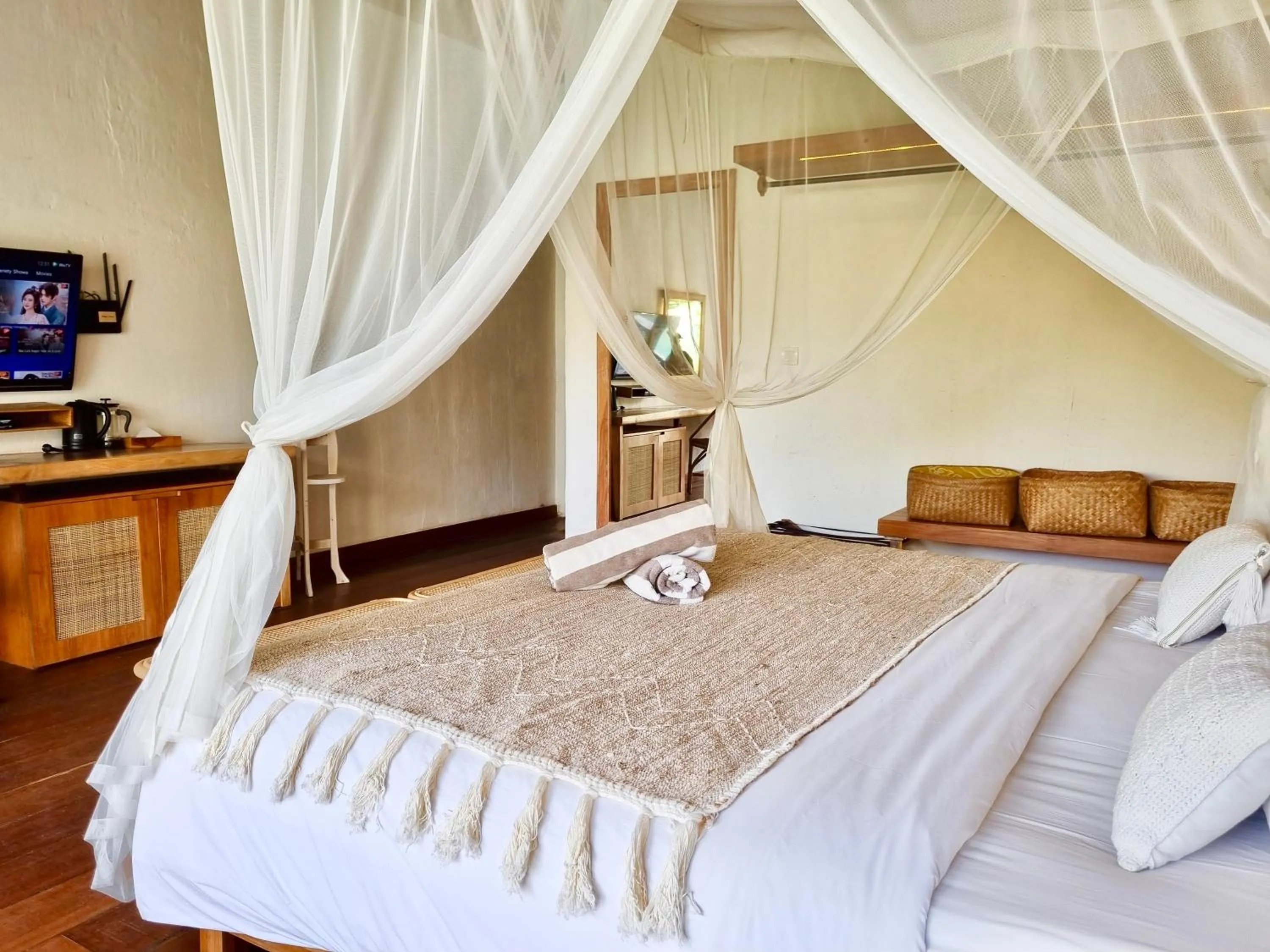 Bed in BoBos Villa