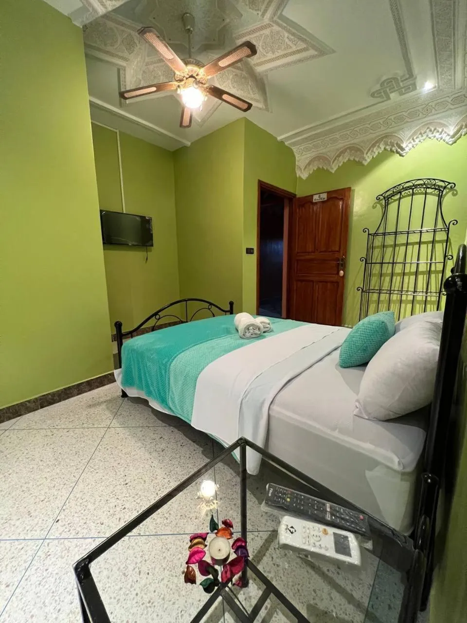 Bed in Riad Perlamazigh