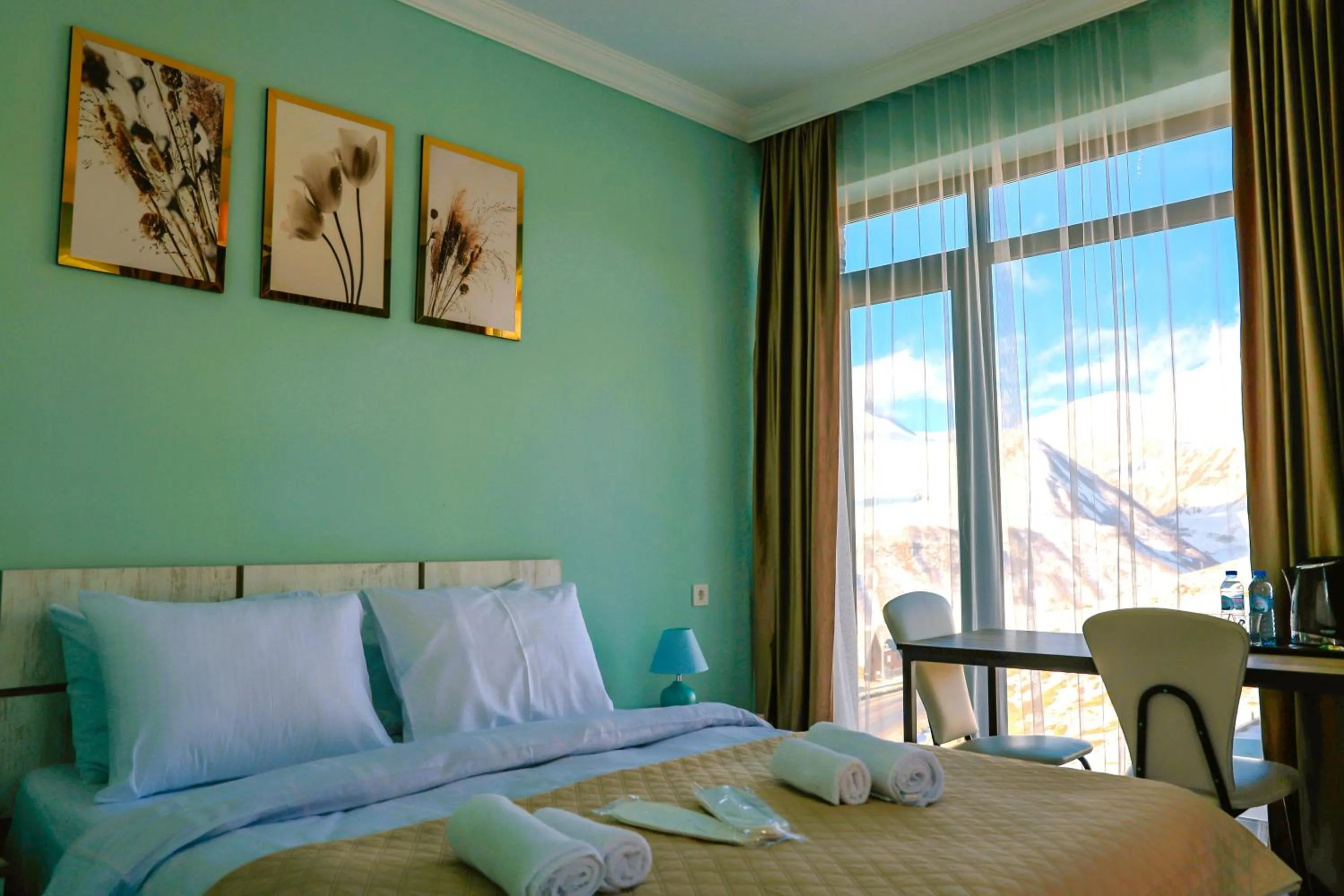 Bed in Dandelion Hotel Gudauri