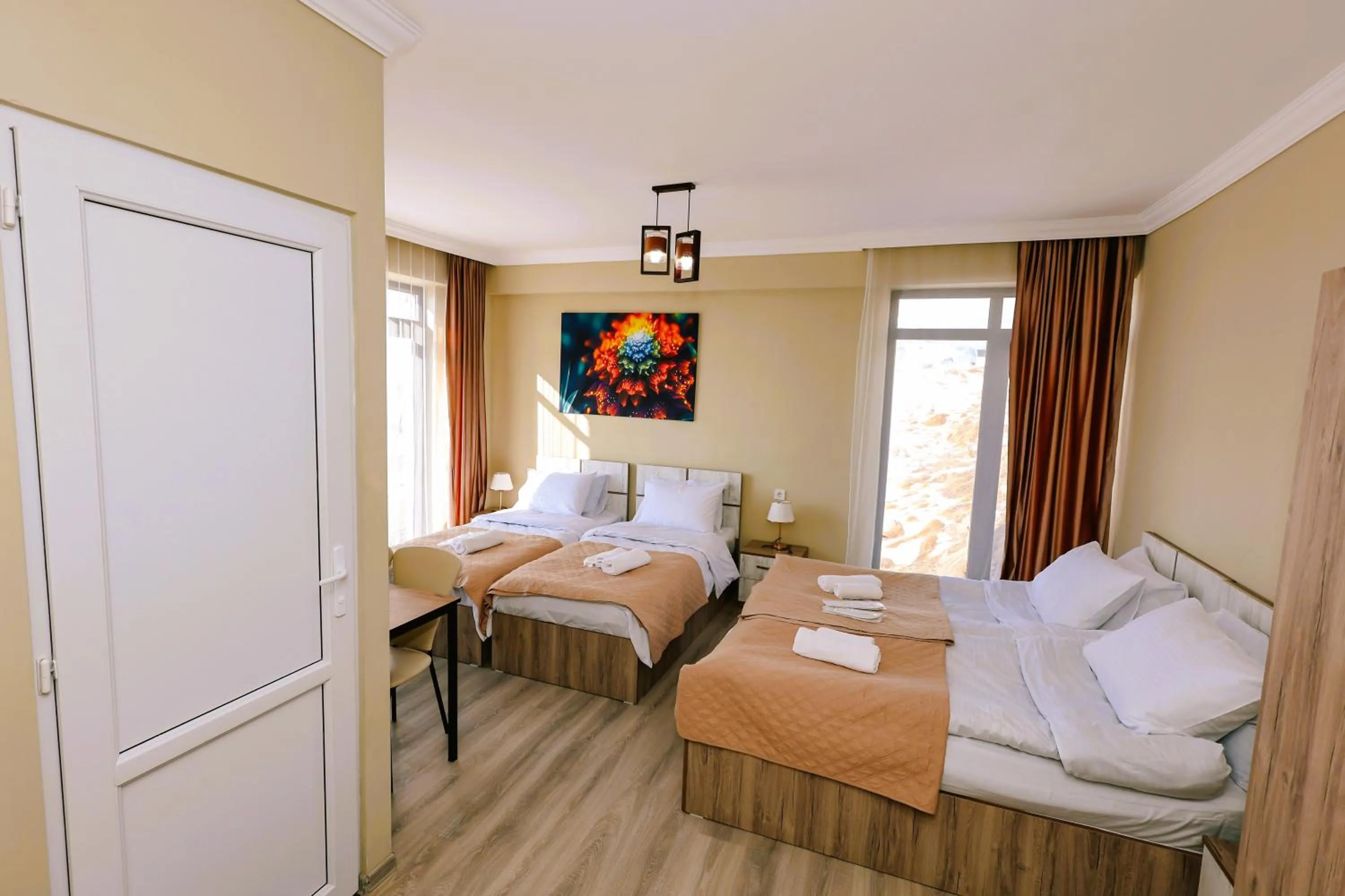 Bed in Dandelion Hotel Gudauri