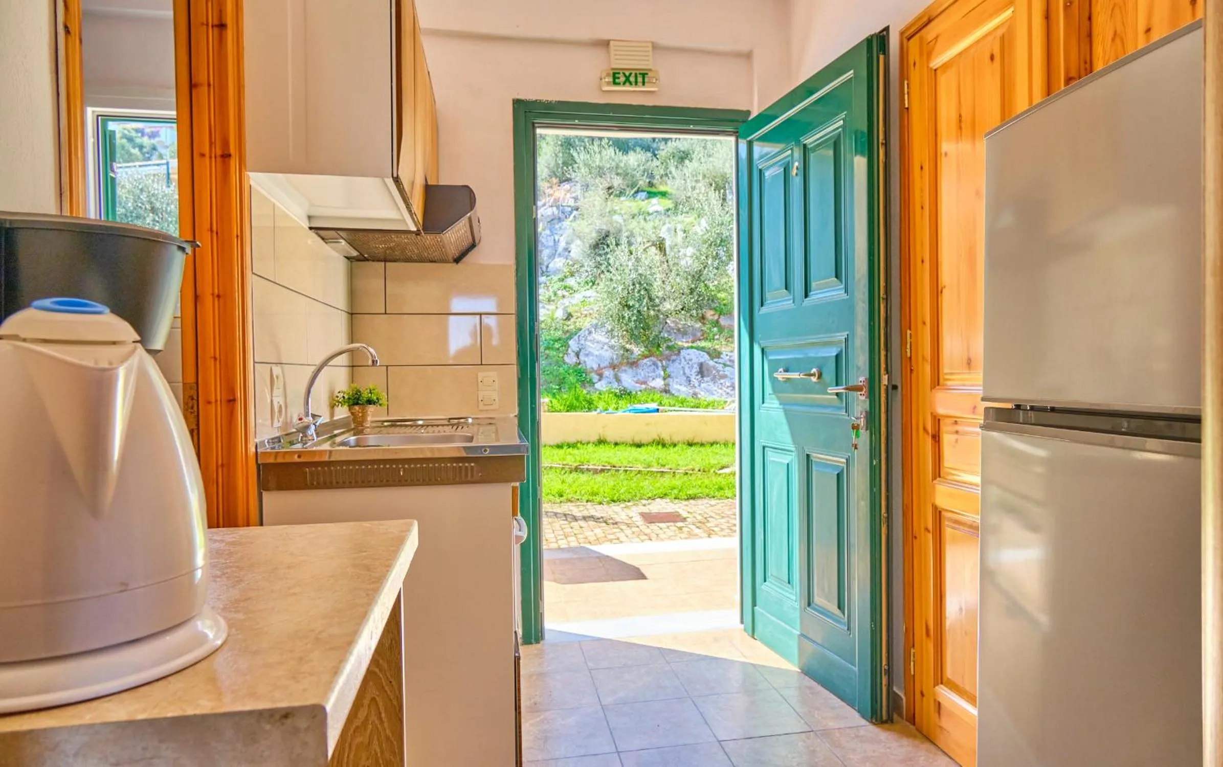 Kitchen or kitchenette in Nikos Kalamaki Corfu